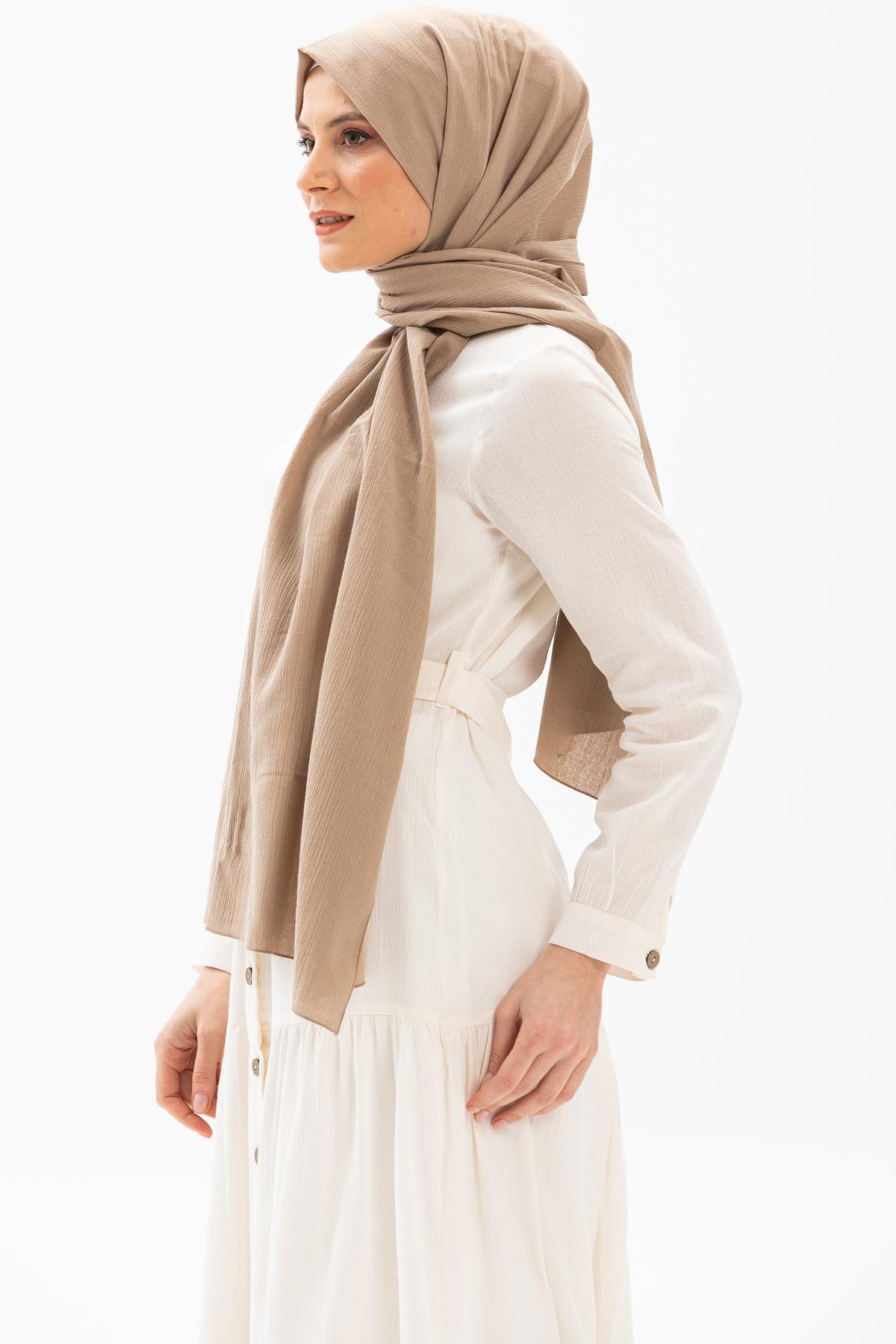 Toptan Şile Bezi Şal Vizon