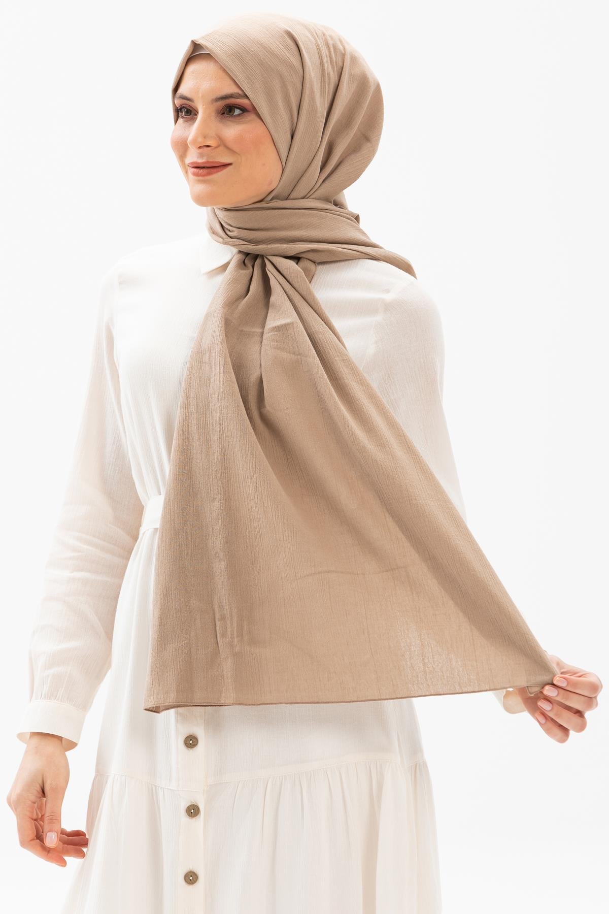 Toptan Şile Bezi Şal Vizon