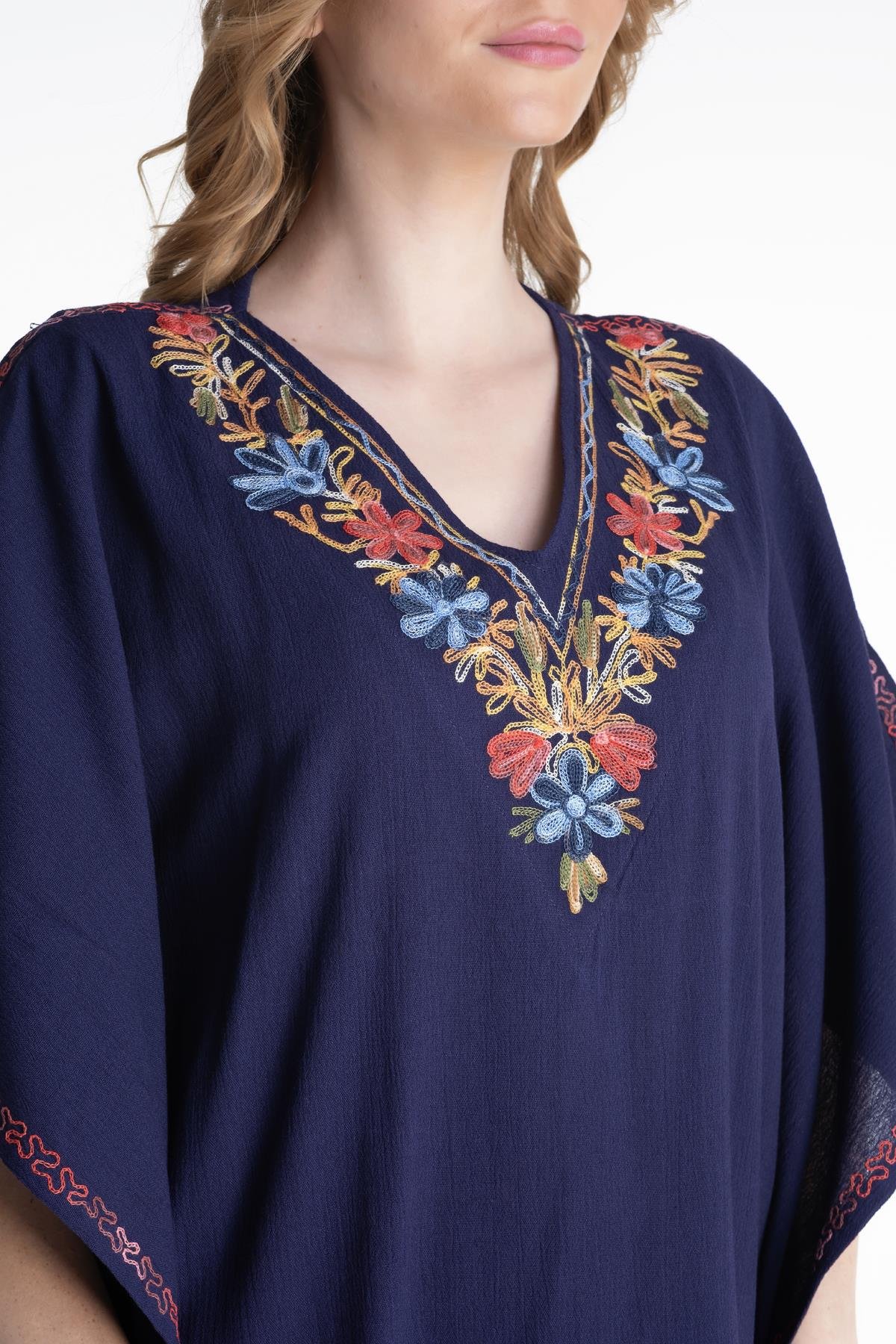 Toptan Tibet Şile Bezi Elbise Mor