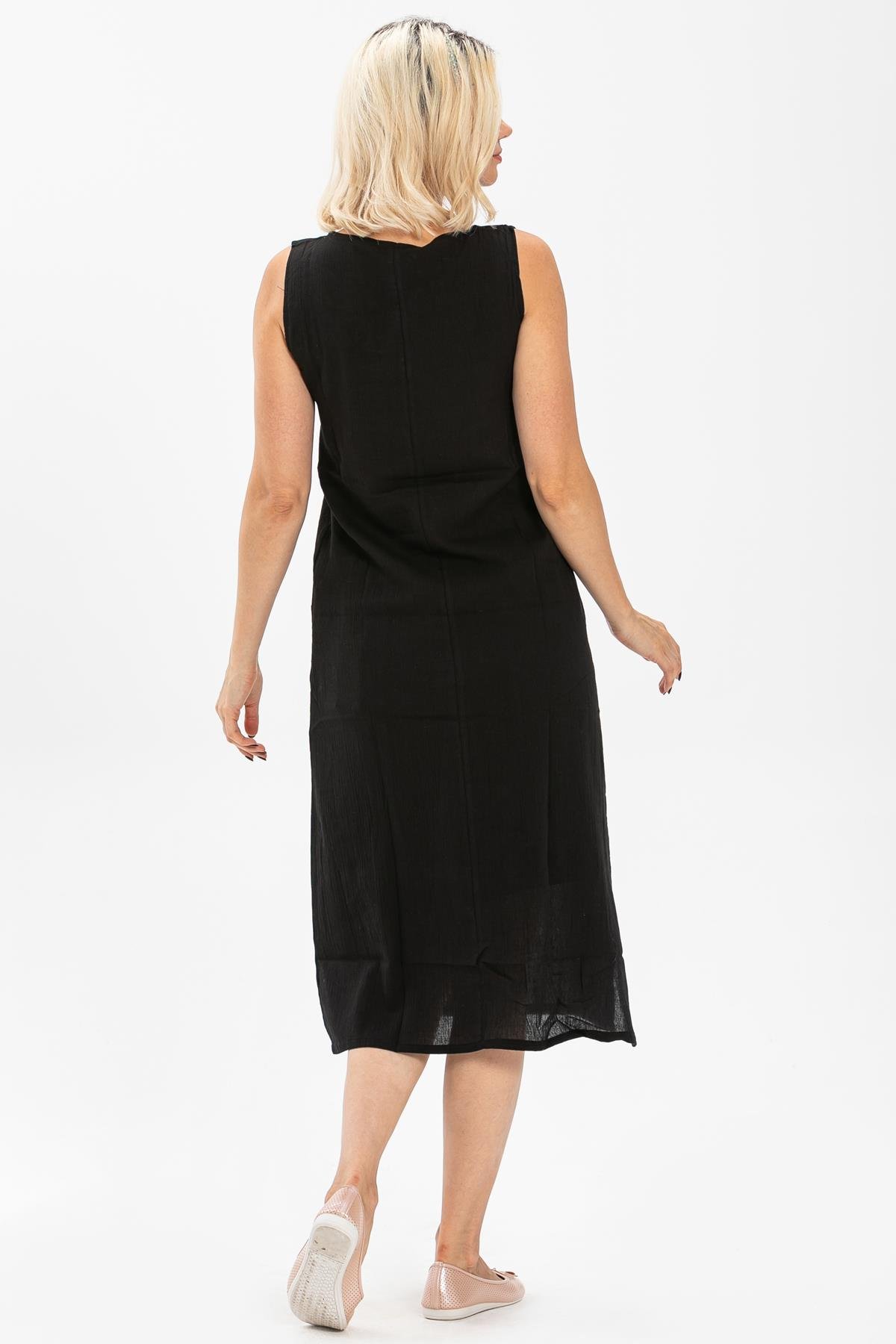 Toptan Uzun Şile Bezi Elbise Astarı Siyah