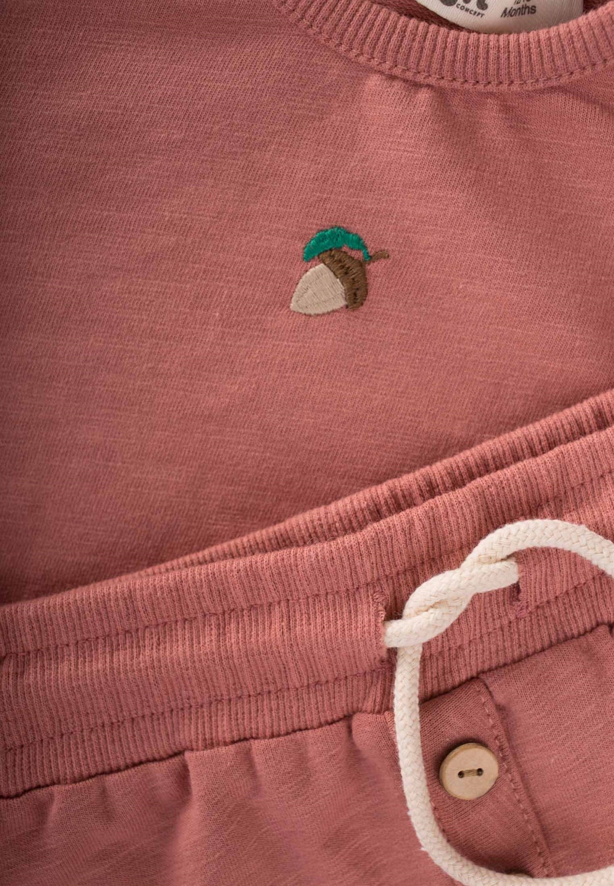 70928 - 5019 Cigit Yeni Sezon - Palamut Nakışlı Sweat Takım 0-4 Yaş Gül KurusuCigitPalamut Nakışlı Sweat Takım 0-4 Yaş Gül Kurusu