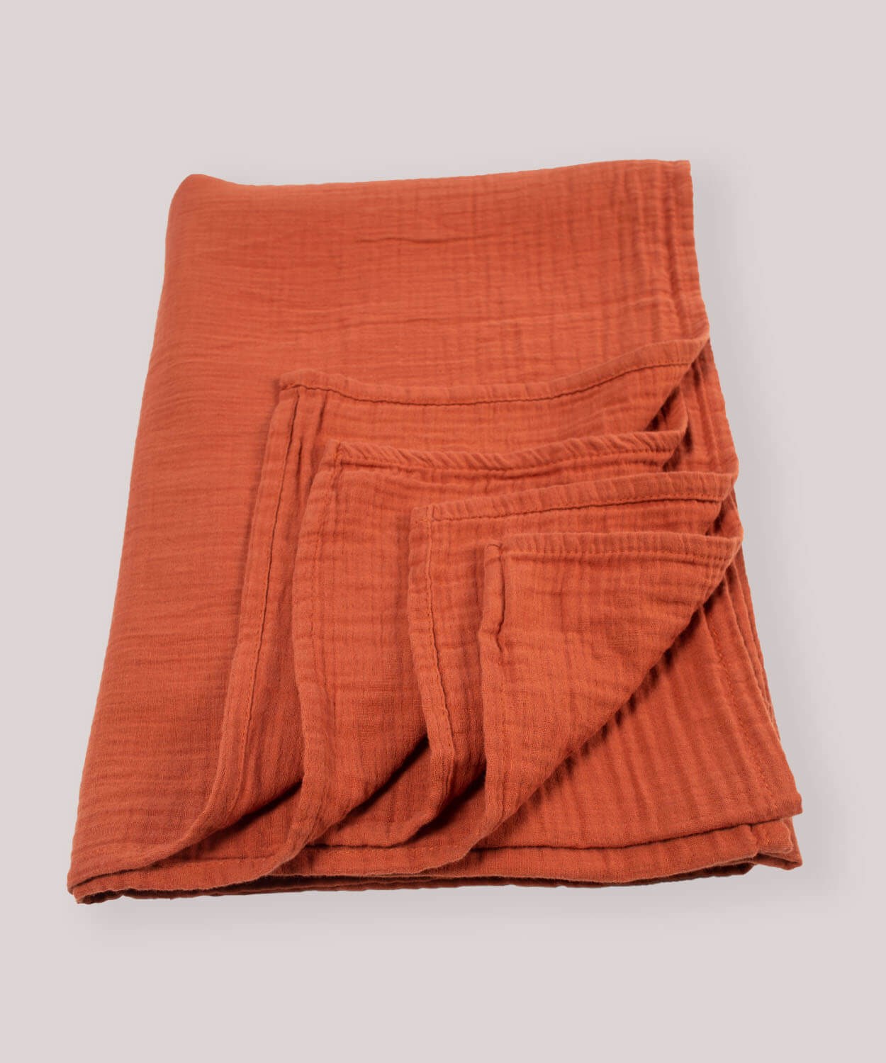 100174-1400CigitMüslin Bebek Çarşafı (Yıkanmıştır) 120X150cm +/ - 2 cm Rust