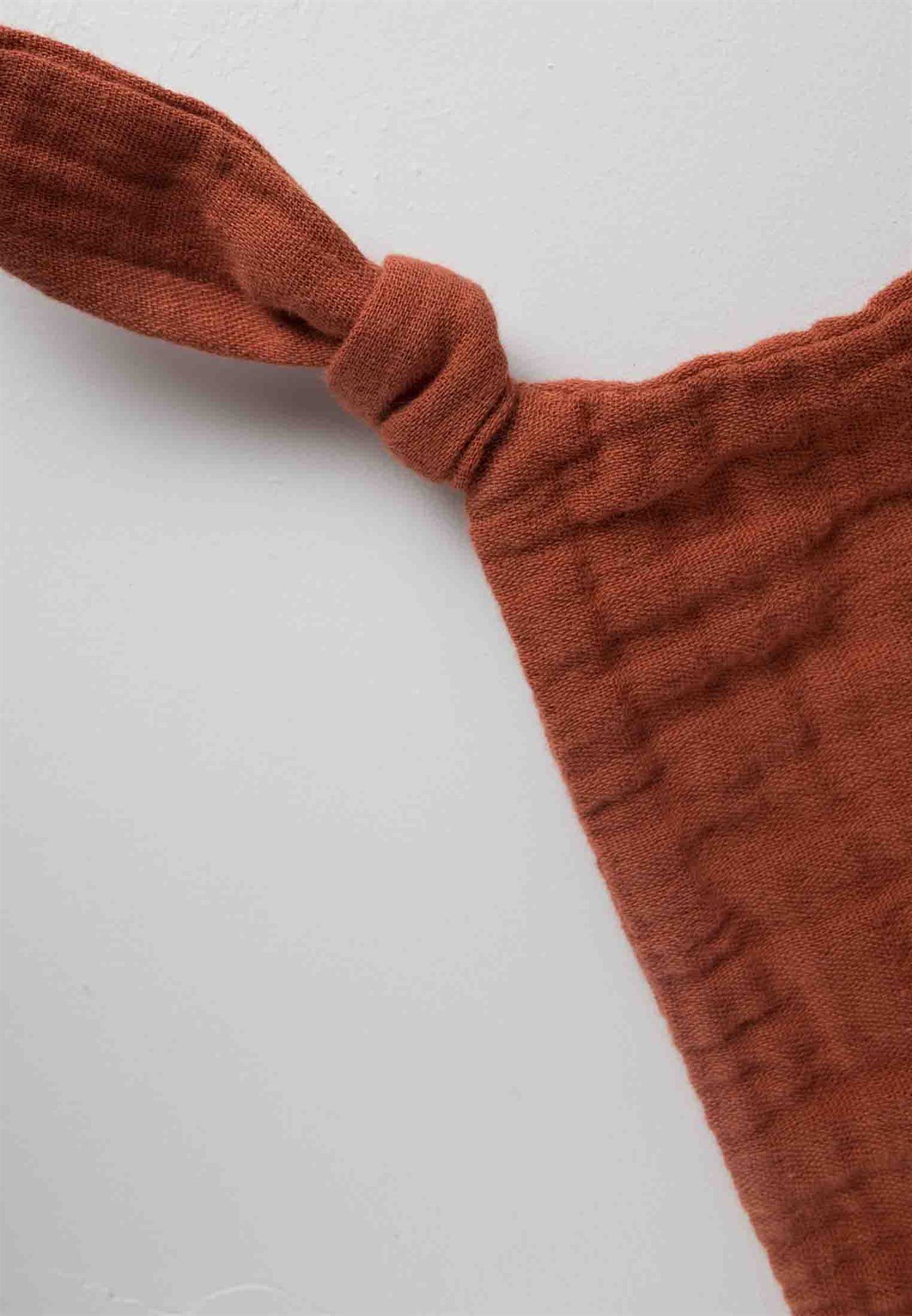 100176 - 1400CigitTavşan Müslin Uyku Arkadaşı (Yıkanmıştır) 40X40 cm Rust