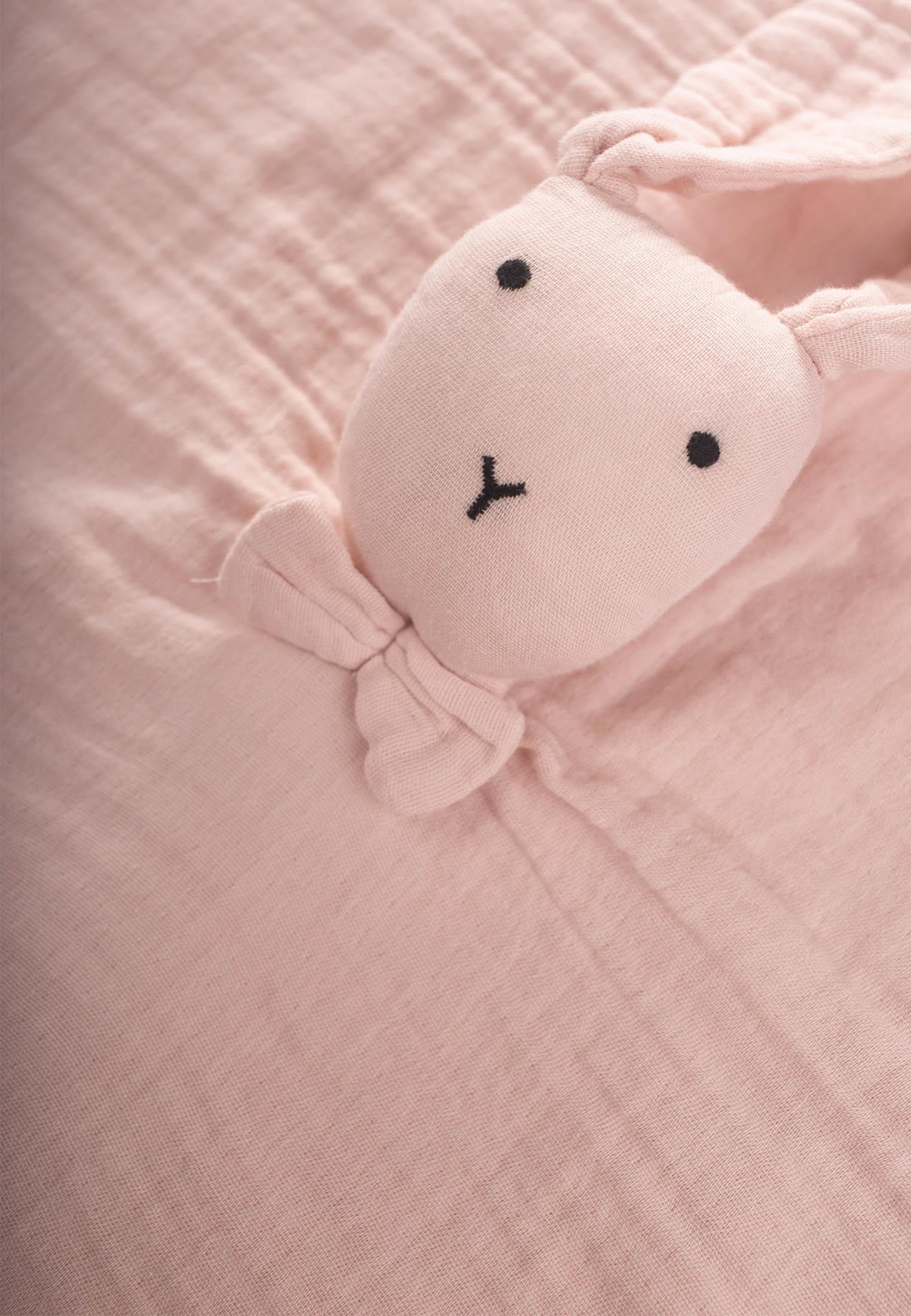 CigitTavşan Müslin Uyku Arkadaşı (Yıkanmıştır) 40X40 cm Pudra