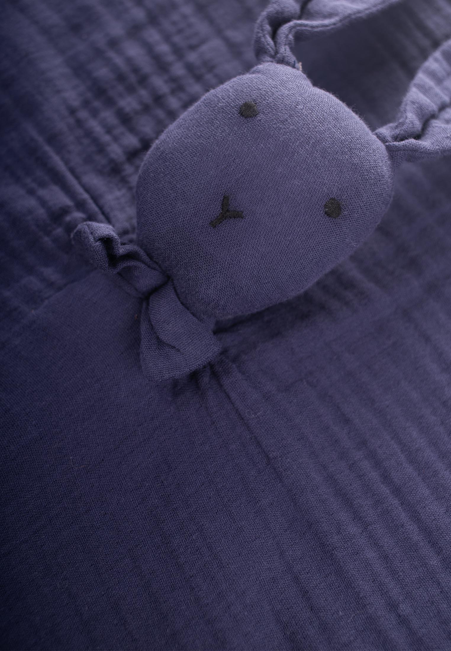 CigitTavşan Müslin Uyku Arkadaşı (Yıkanmıştır) 40X40 cm LACİVERT