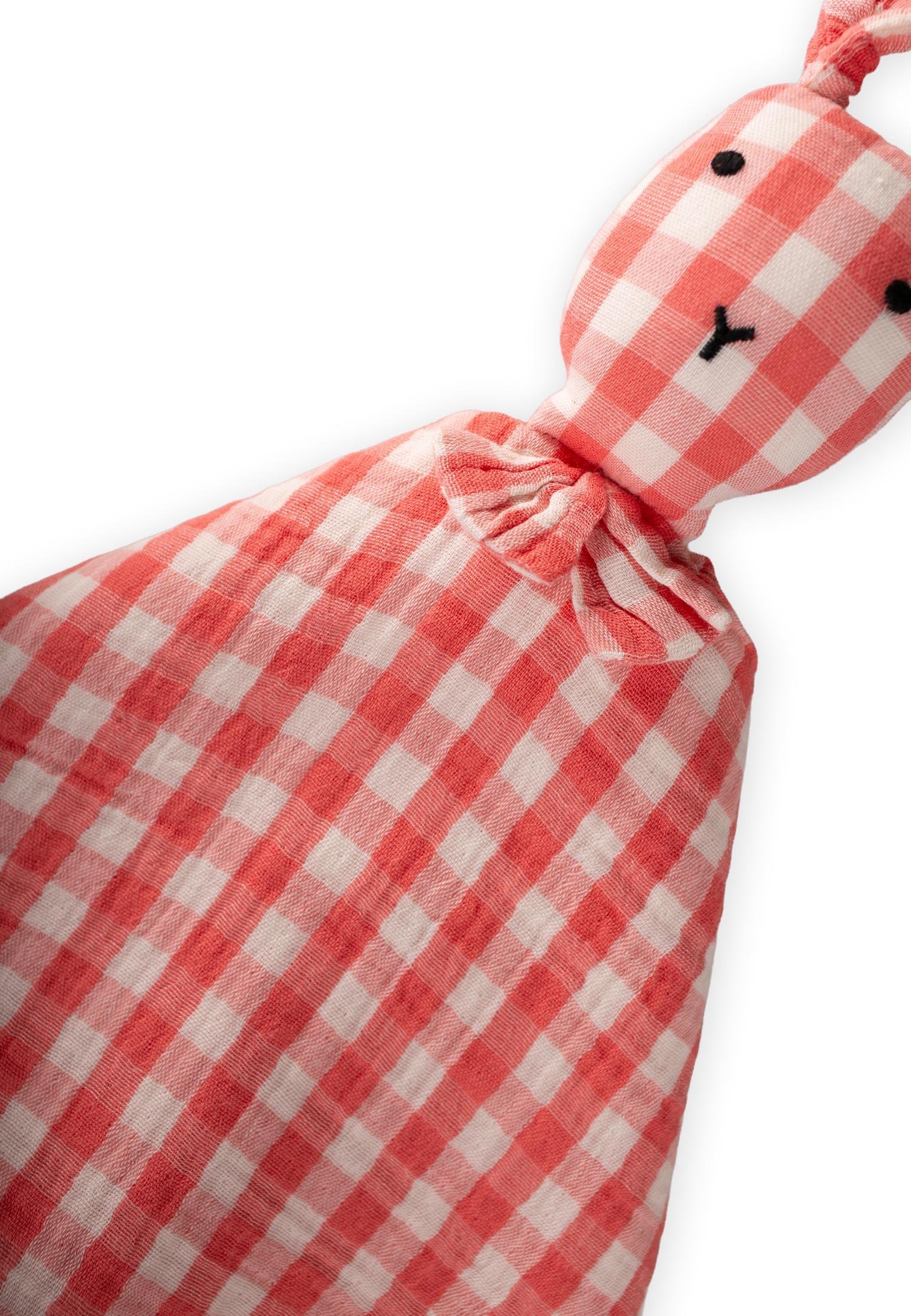 CigitTavşan Müslin Uyku Arkadaşı (Yıkanmıştır) 40X40 cm MERCAN EKOSE