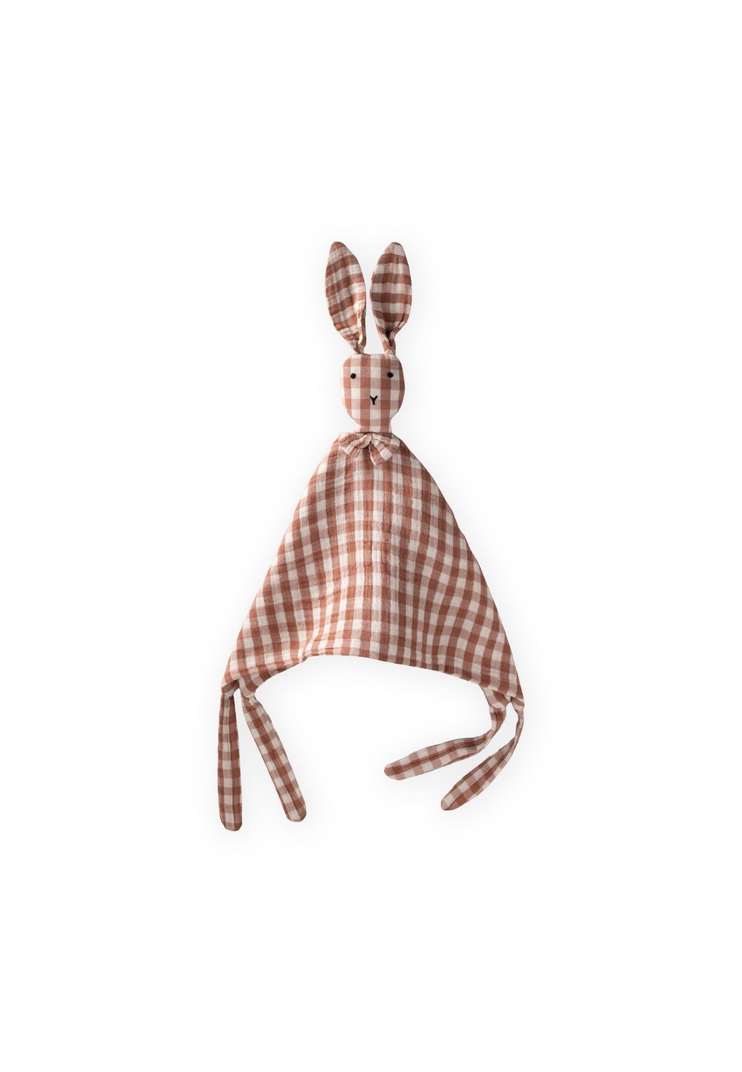 CigitTavşan Müslin Uyku Arkadaşı (Yıkanmıştır) 40X40 cm KAHVE EKOSE