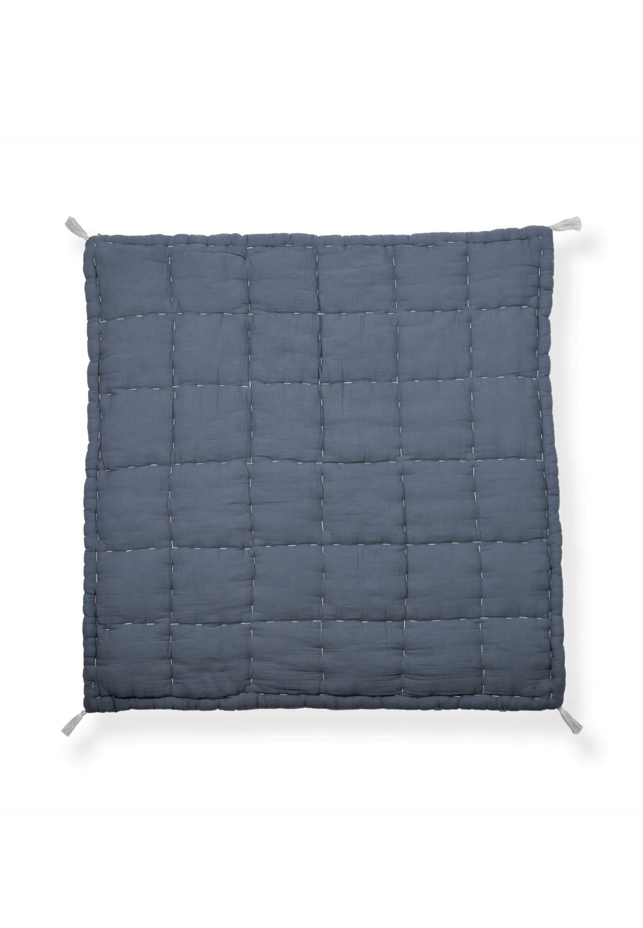100180-15CigitMüslin Çocuk Oyun Minderi (Yıkanmıştır) 100X100 cm Füme
