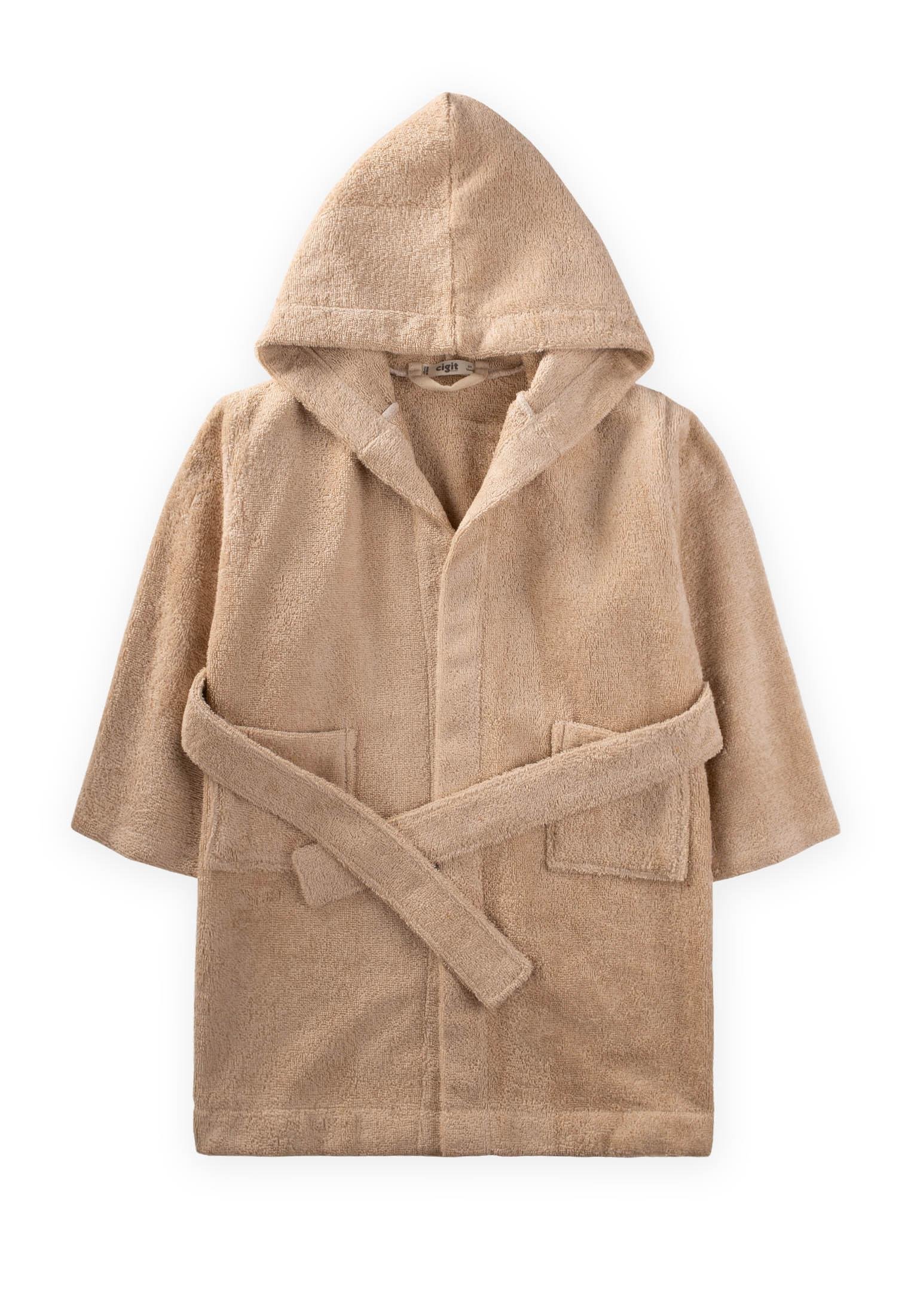 CigitÇocuk Bornoz 2-11 Yaş BEJ