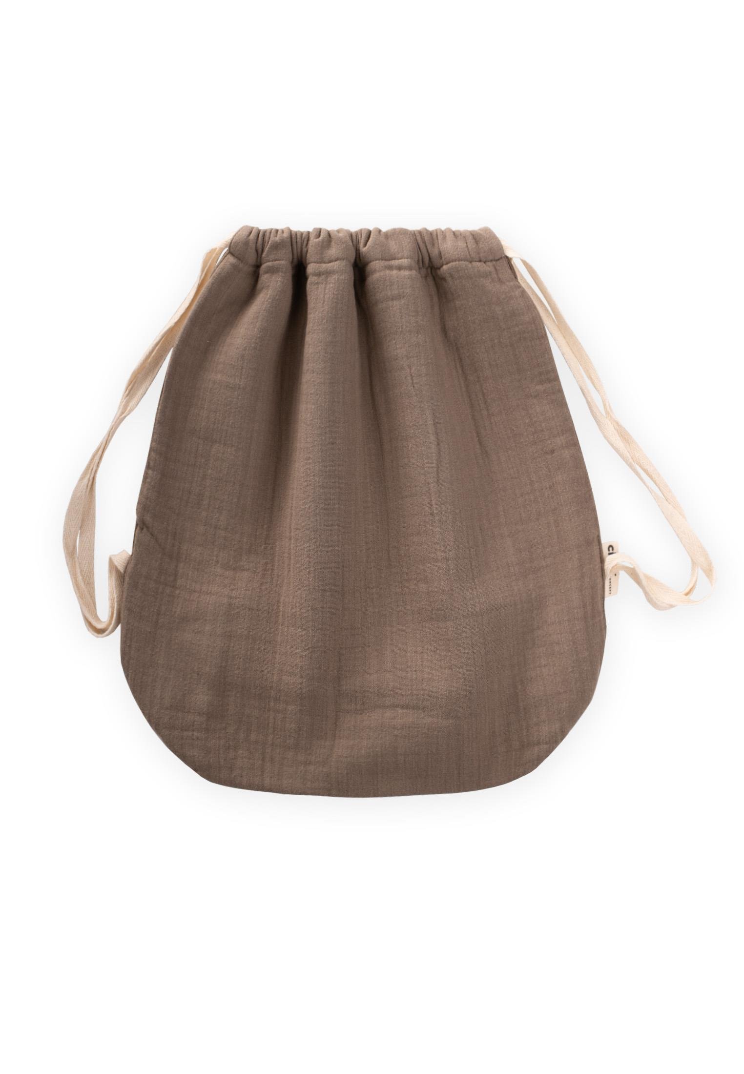 CigitMüslin Çocuk Sırt Çantası 28X30 cm TOPRAK