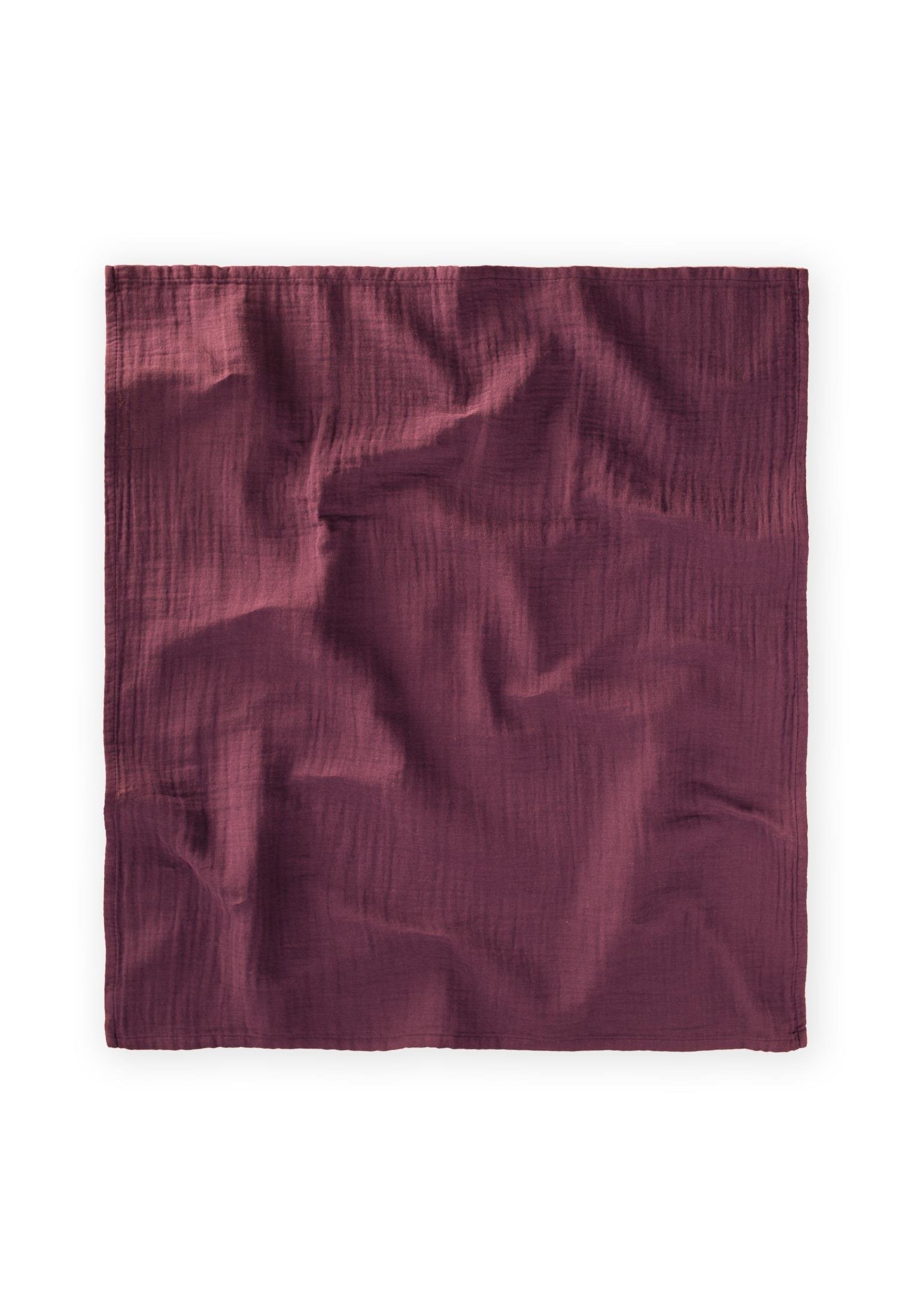 CigitDüz Müslin Battaniye 90x100 cm BORDO