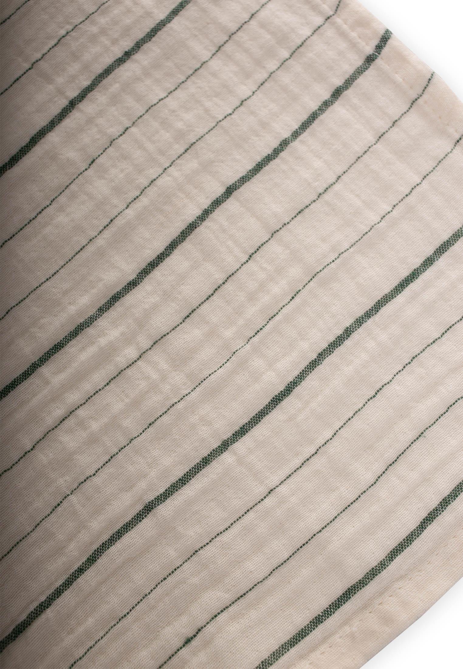 CigitÜçlü Müslin Ağız Bezi 20x30 cm YEŞİL ÇİZGİLİ