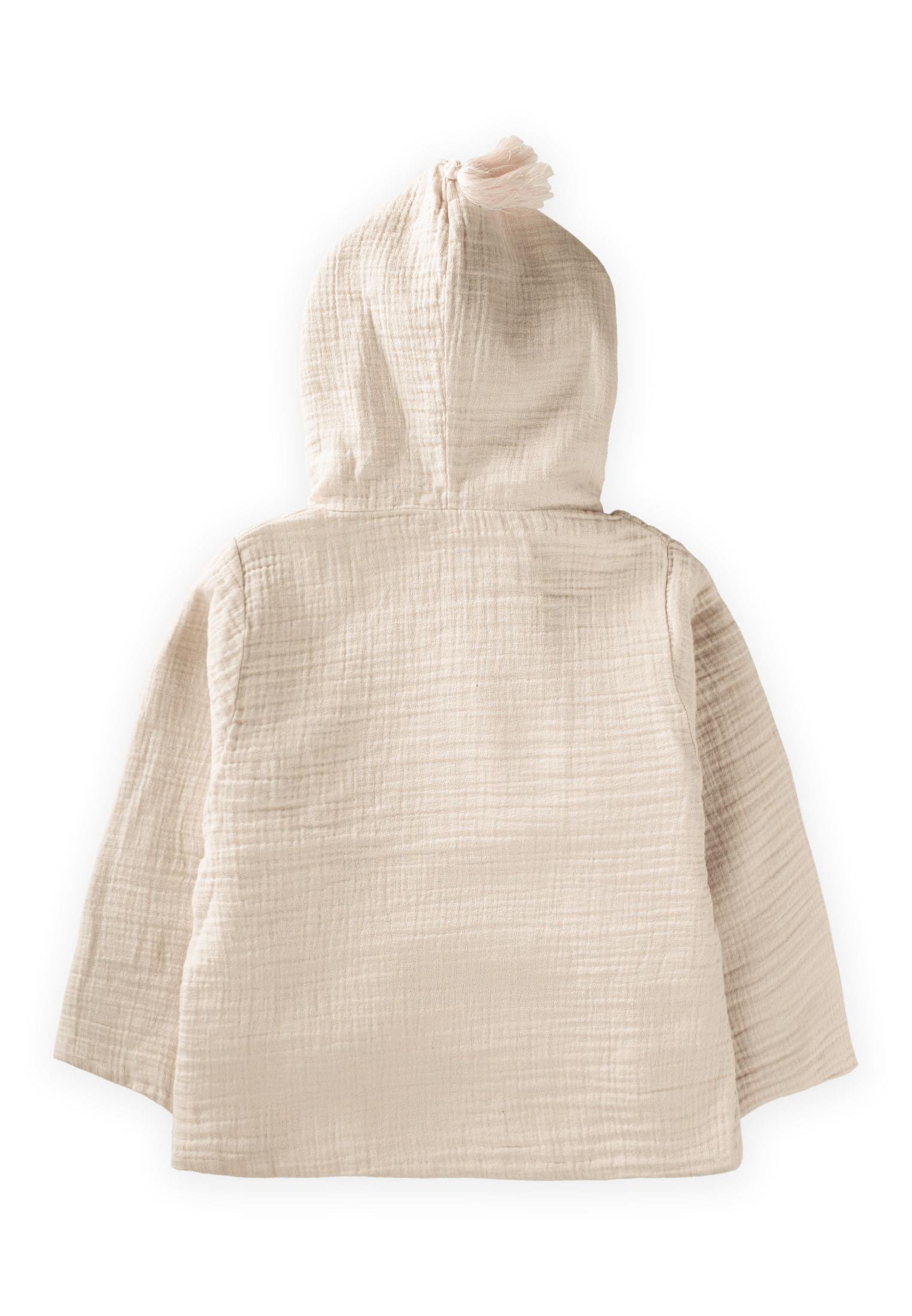 CigitÇift Kat Müslin Çocuk Bornoz 1-9 Yaş NATUREL