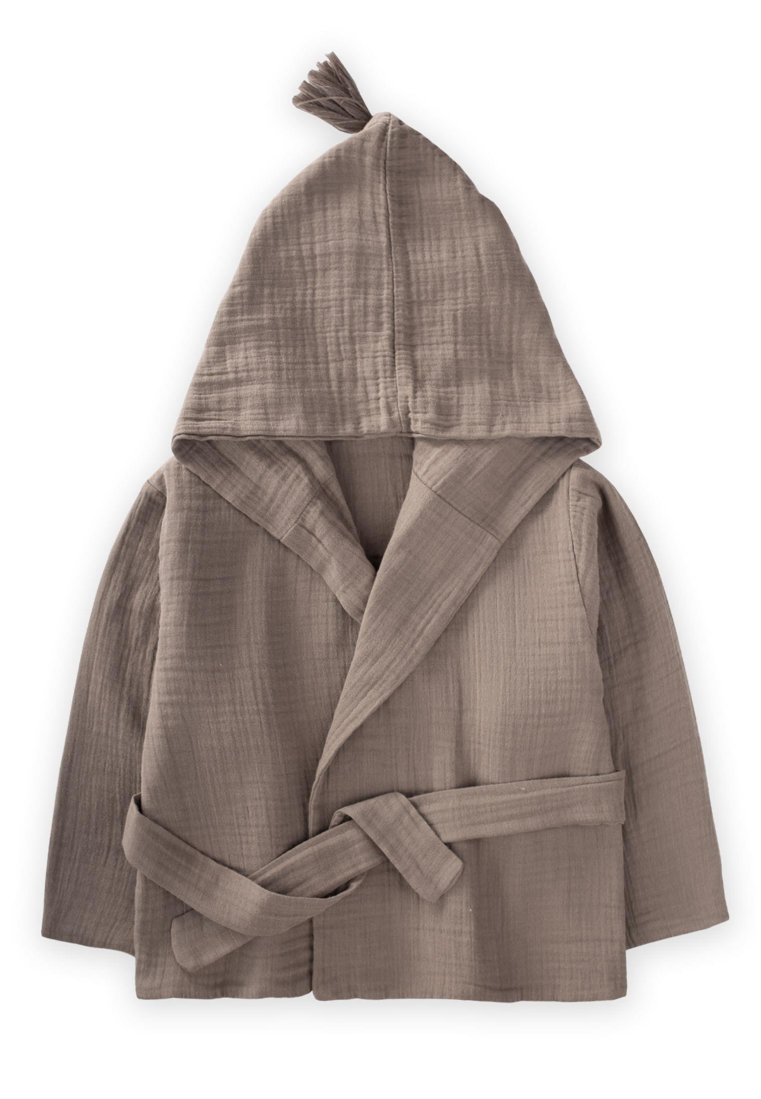 CigitÇift Kat Müslin Çocuk Bornoz 1-9 Yaş K VİZON