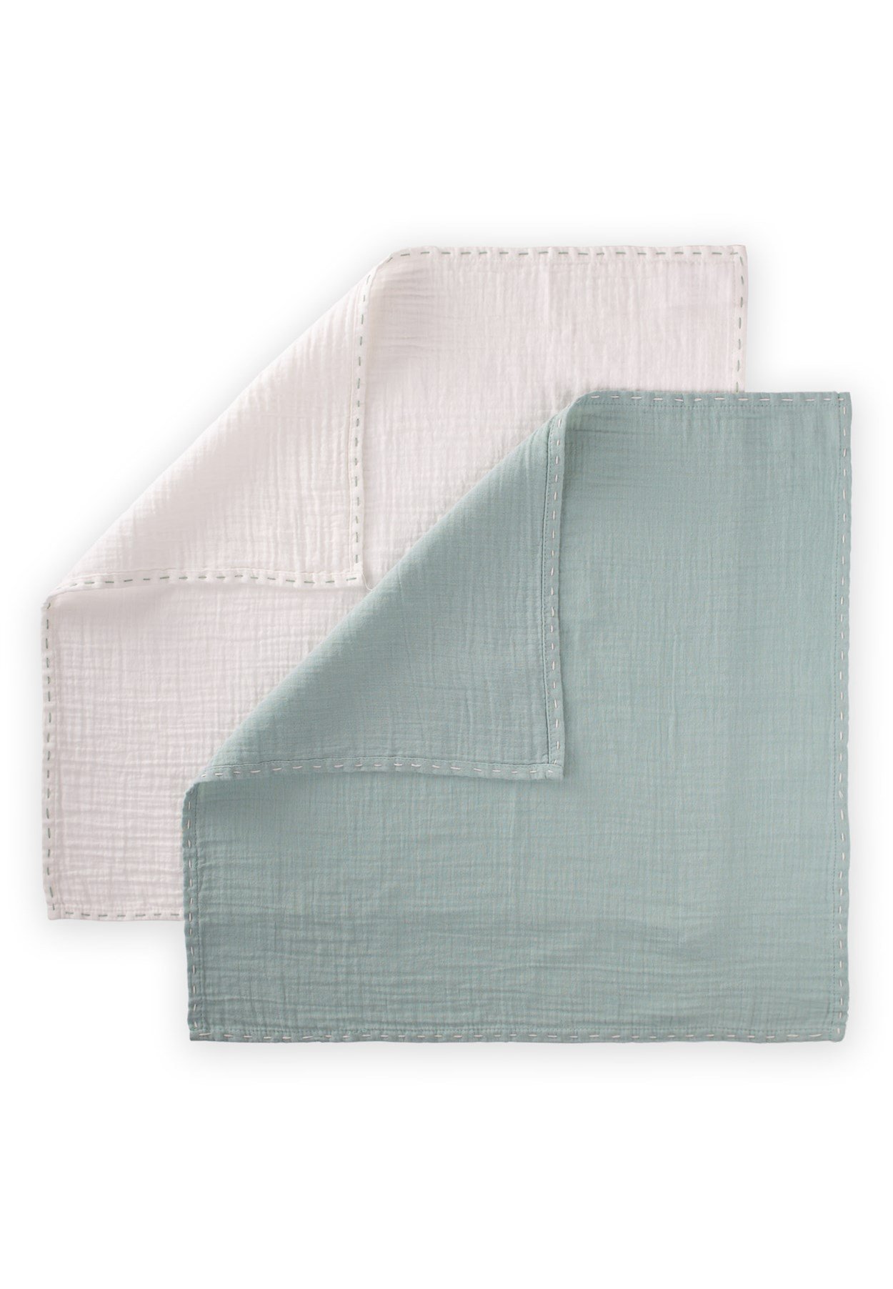 CigitEl İşi 50x50 cm Müslin Set EKRU/MİNT