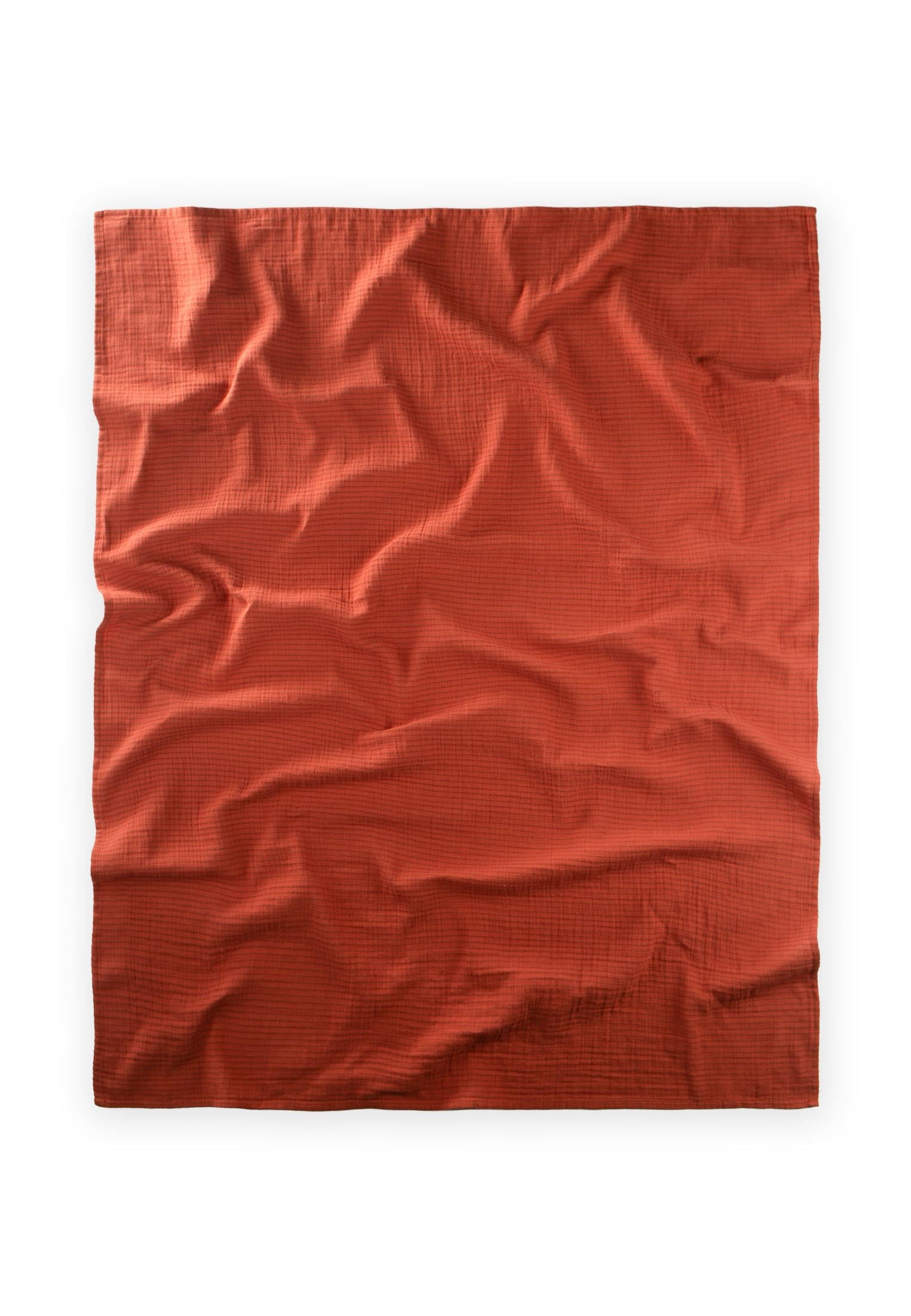 CigitNaturel Battaniye 90X100Cm RUST ÇİZGİLİ