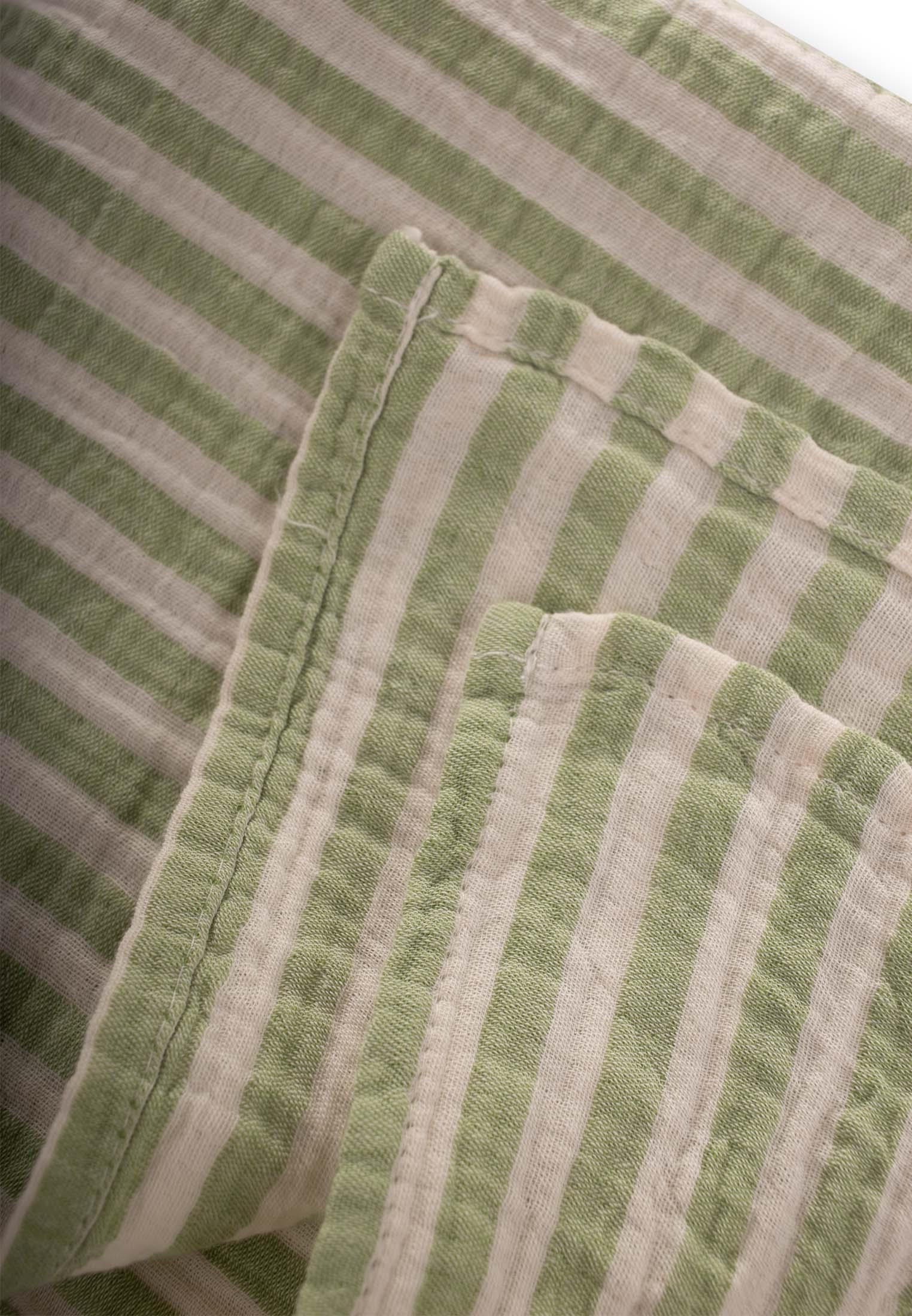 CigitNaturel Battaniye 90X100Cm F.YEŞİLİ KLN ÇİZGİ