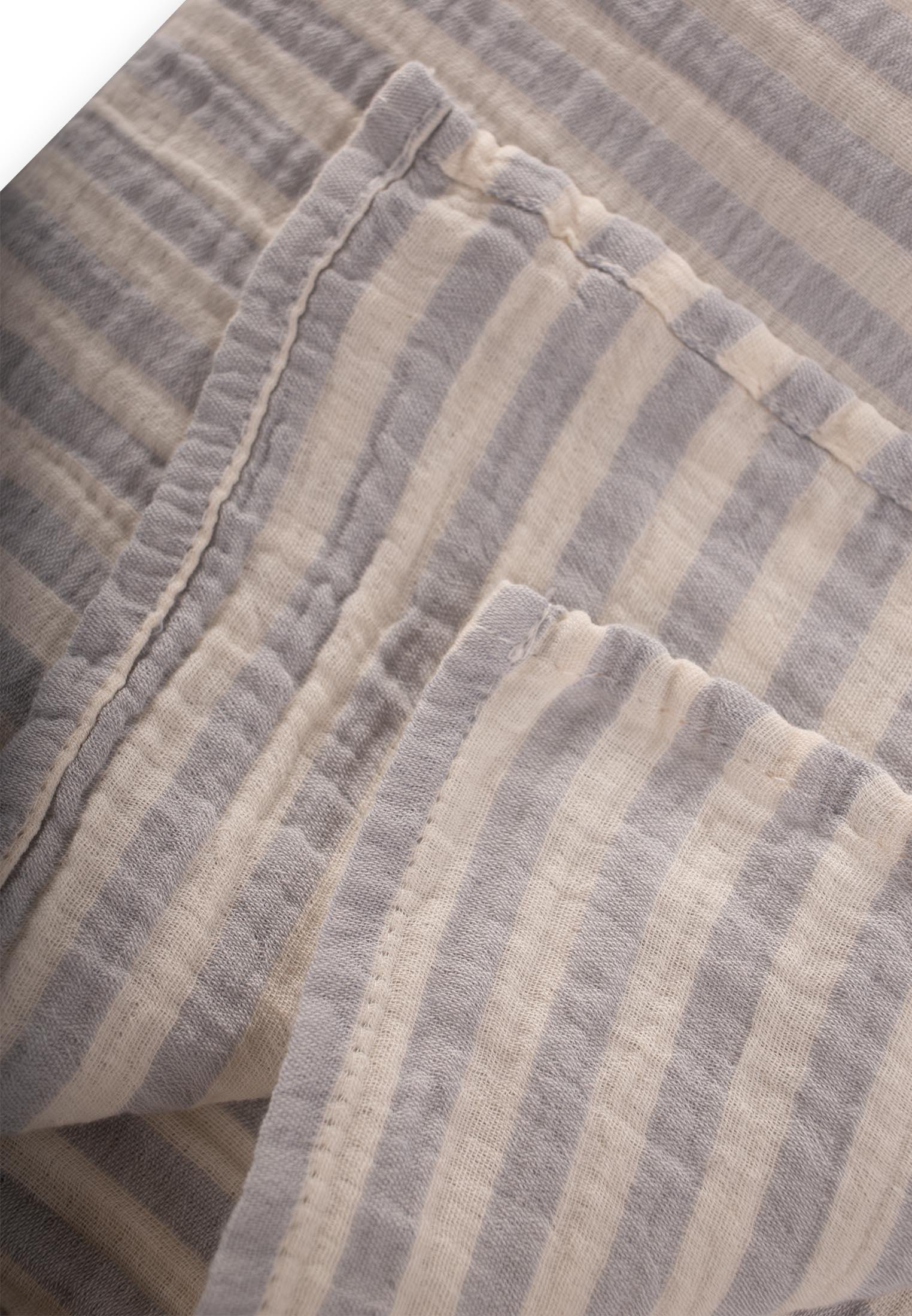 CigitNaturel Battaniye 90X100Cm A GRİ KLN ÇİZGİ