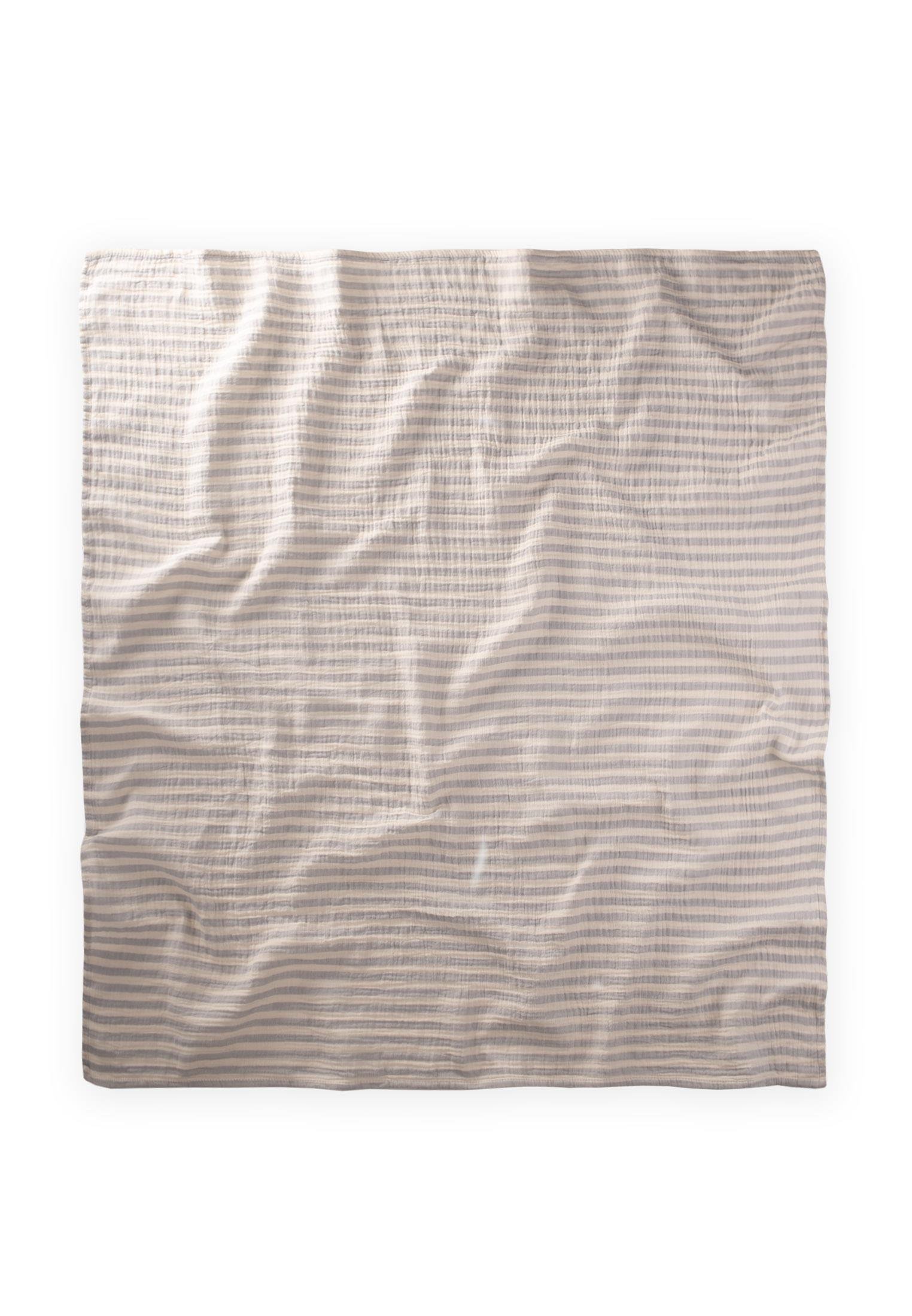 CigitNaturel Battaniye 90X100Cm A GRİ KLN ÇİZGİ