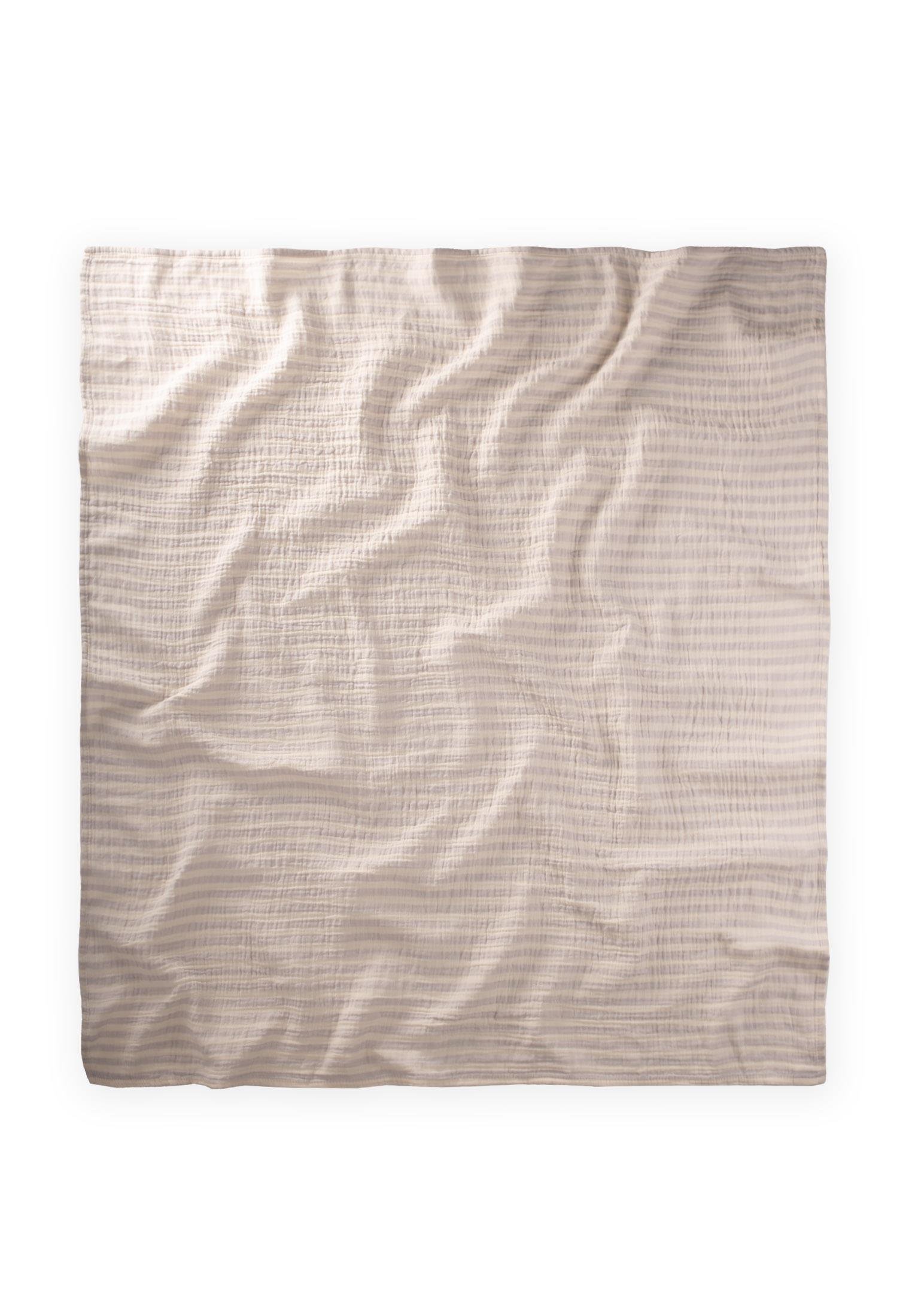 CigitNaturel Battaniye 90X100Cm A LİLA KLN ÇİZGİ