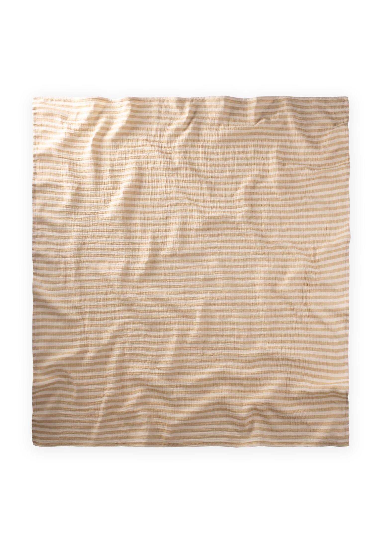 CigitNaturel Battaniye 90X100Cm S KAHVE KLN ÇİZGİ