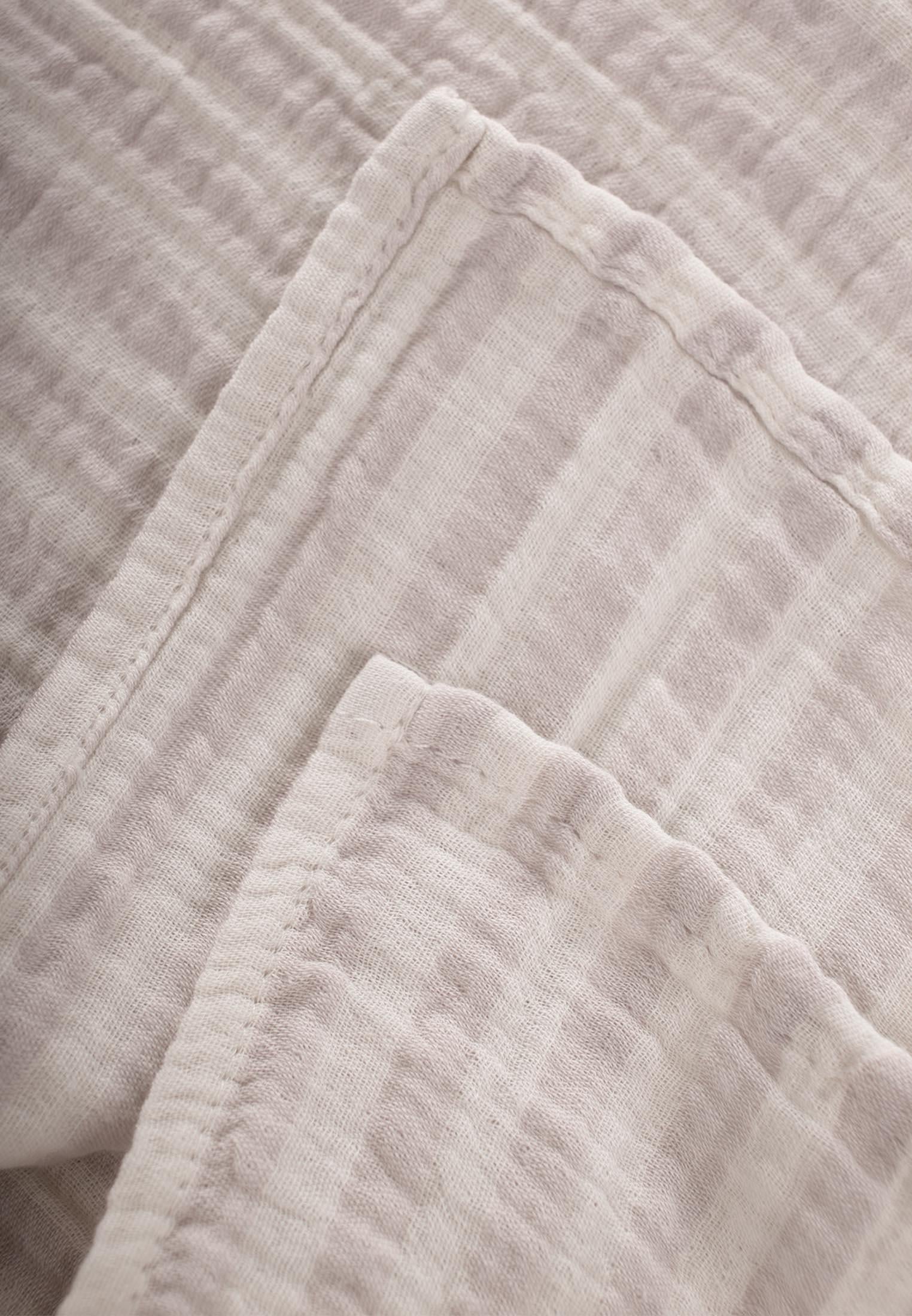 CigitNaturel Battaniye 90X100Cm BEJ KALIN ÇİZGİ