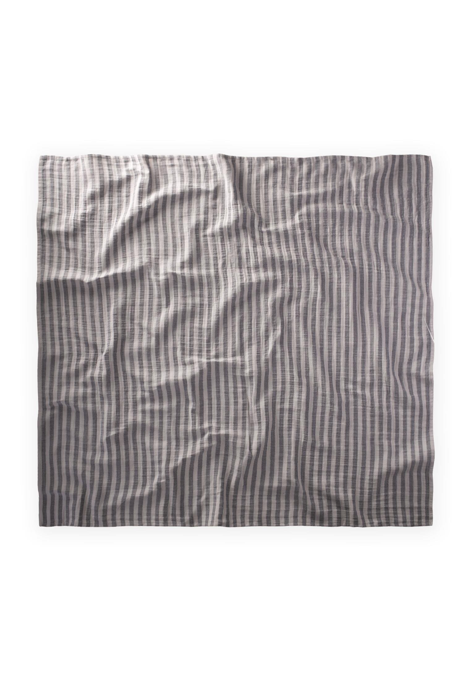 CigitNaturel Battaniye 90X100Cm GRİ KLN ÇİZGİ