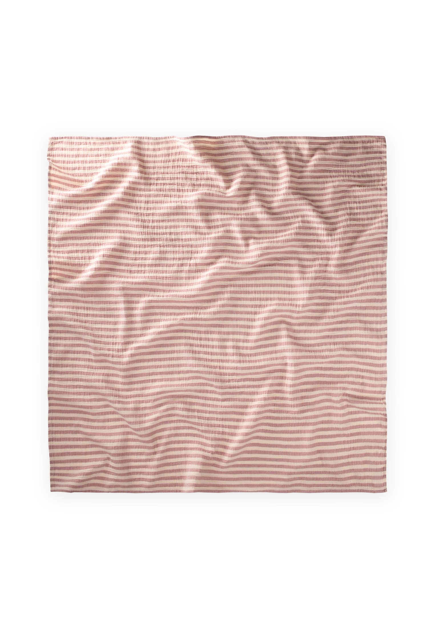 CigitNaturel Battaniye 90X100Cm GÜLKURUSU KALIN ÇİZGİLİ