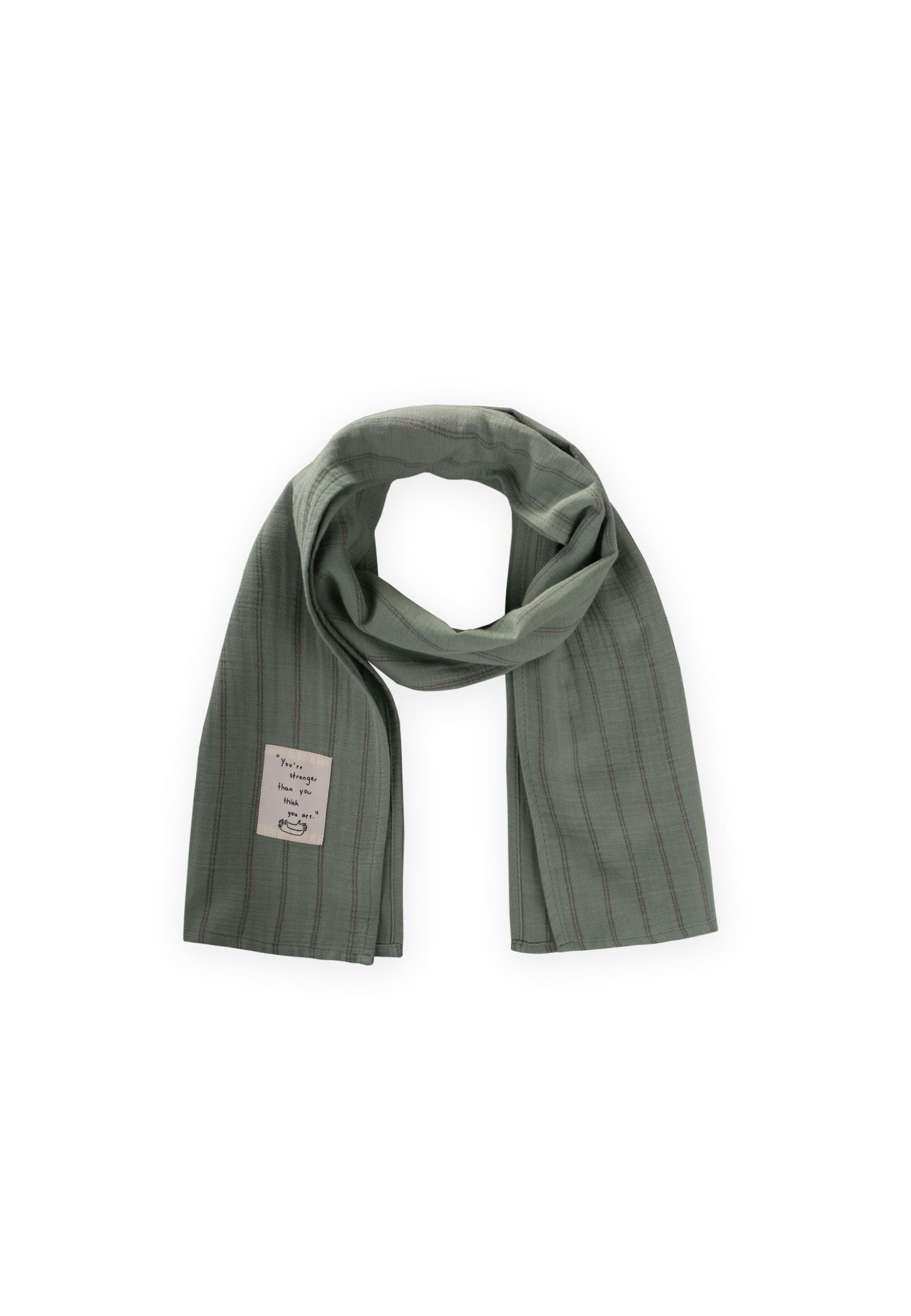 CigitÇocuk Fular 25X140 Cm YEŞİL ÇİFT ÇİZGİ