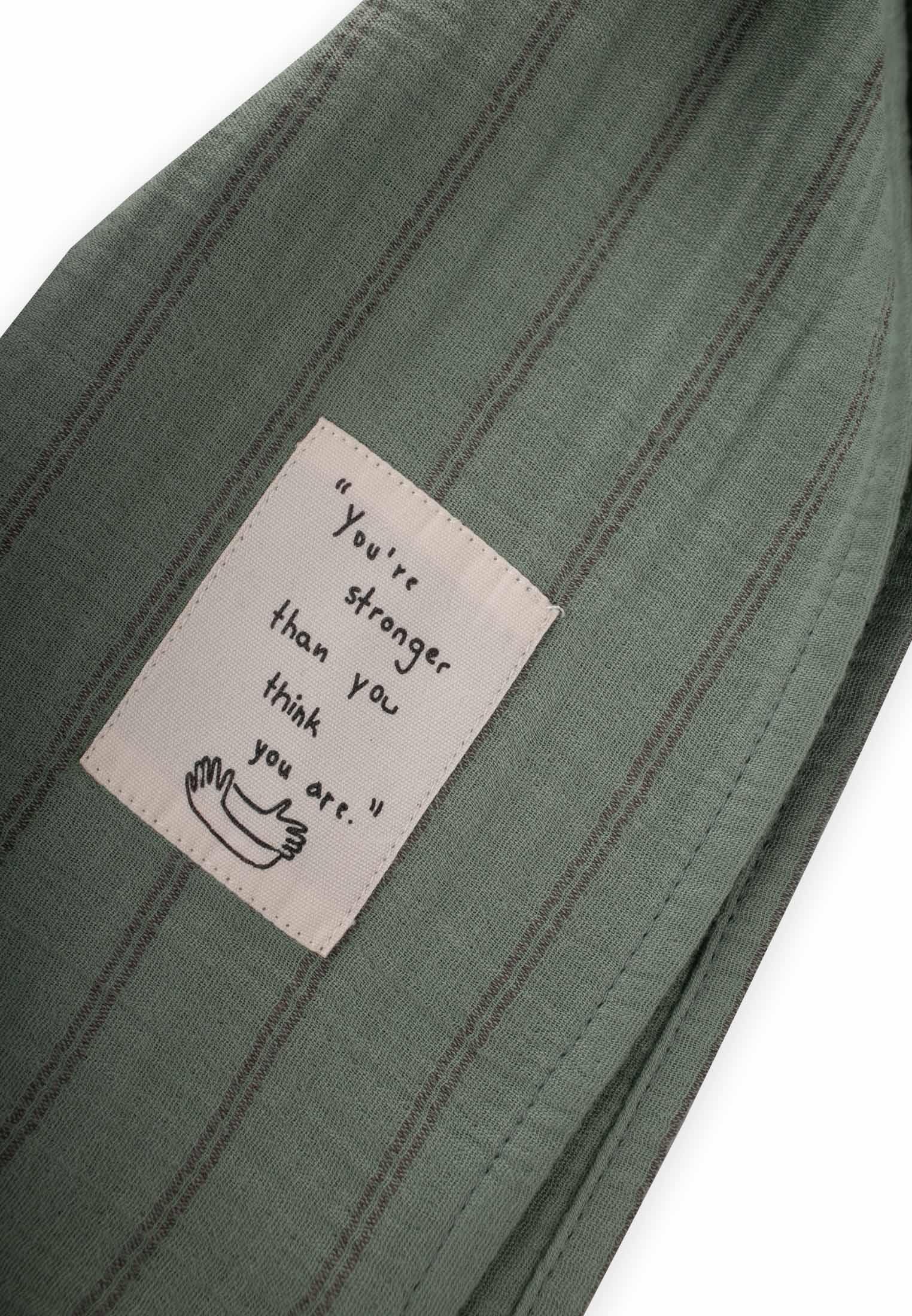 CigitÇocuk Fular 25X140 Cm YEŞİL ÇİFT ÇİZGİ