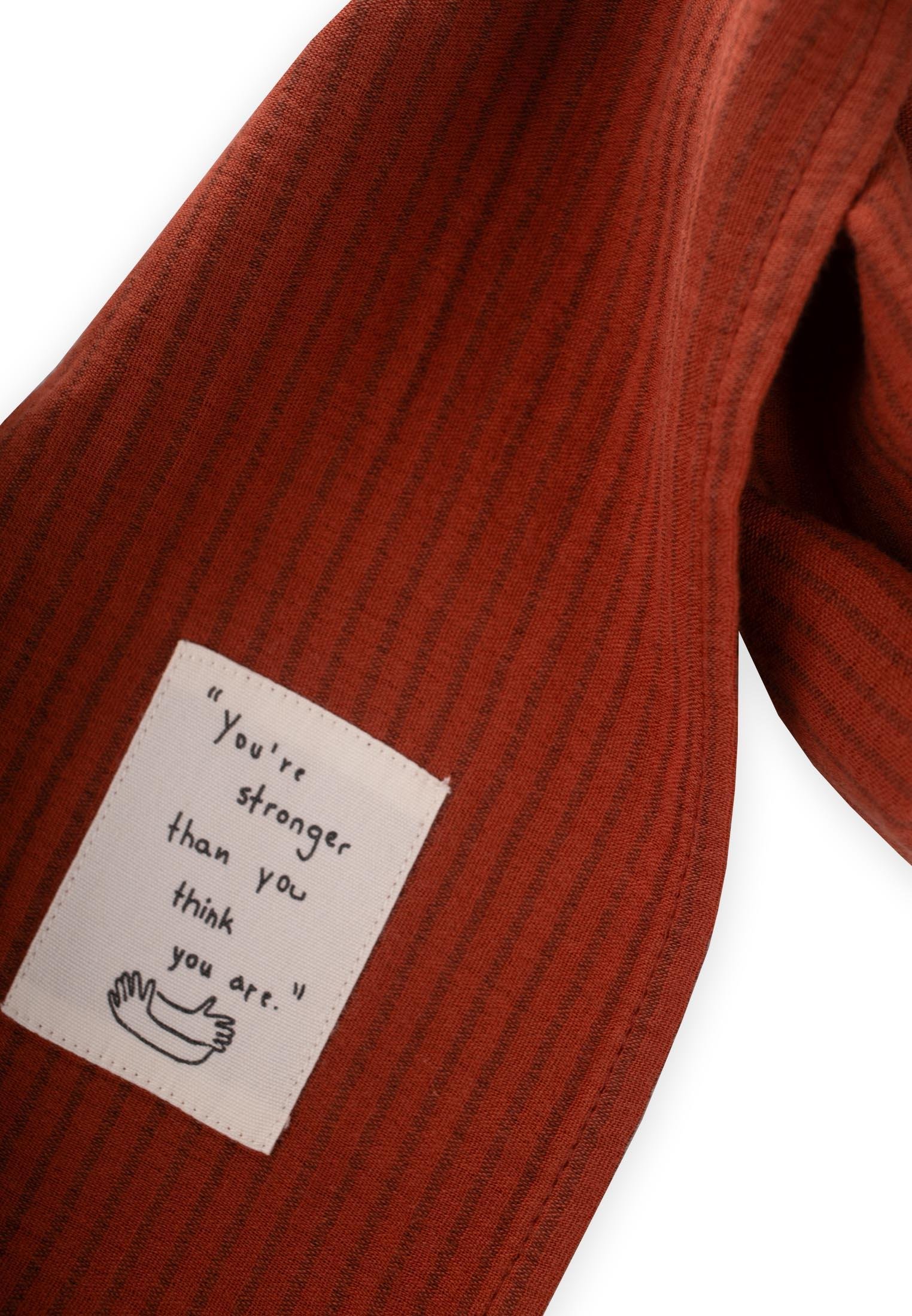 CigitÇocuk Fular 25X140 Cm RUST İNCE ÇİZGİ