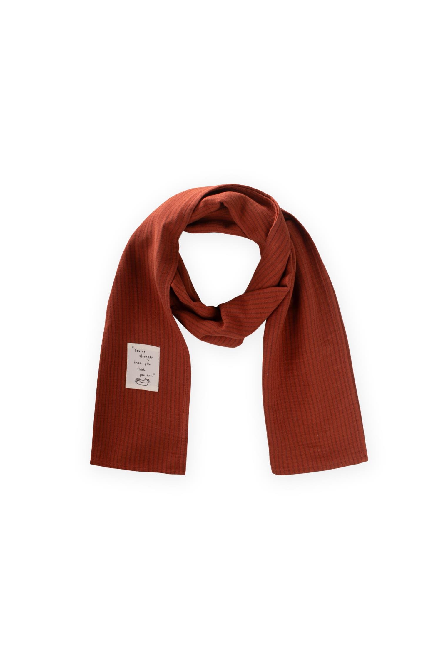 CigitÇocuk Fular 25X140 Cm RUST İNCE ÇİZGİ