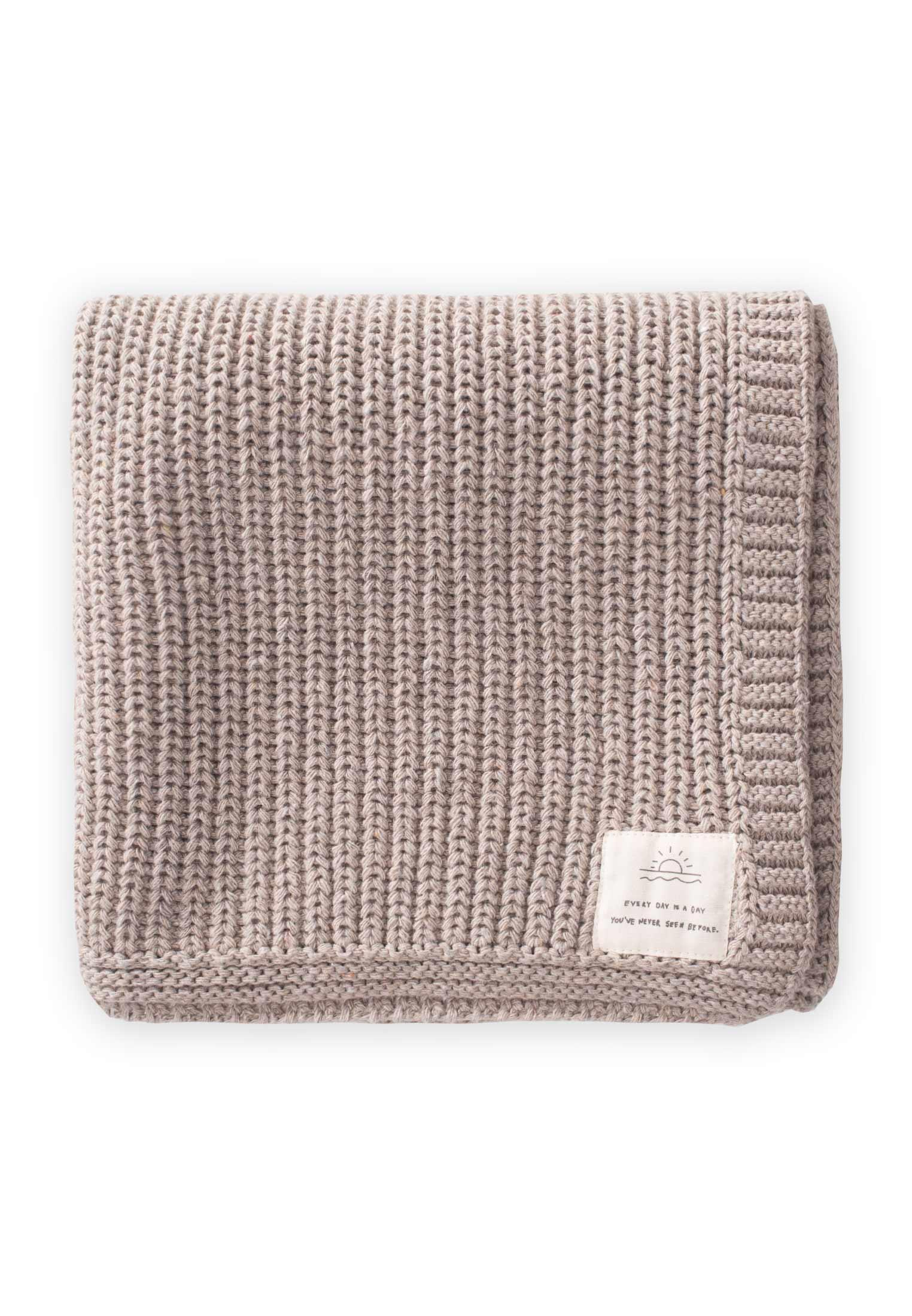 CigitSelanik Örgü Triko Battaniye 80X100 (+/-5 Cm ) BEJ