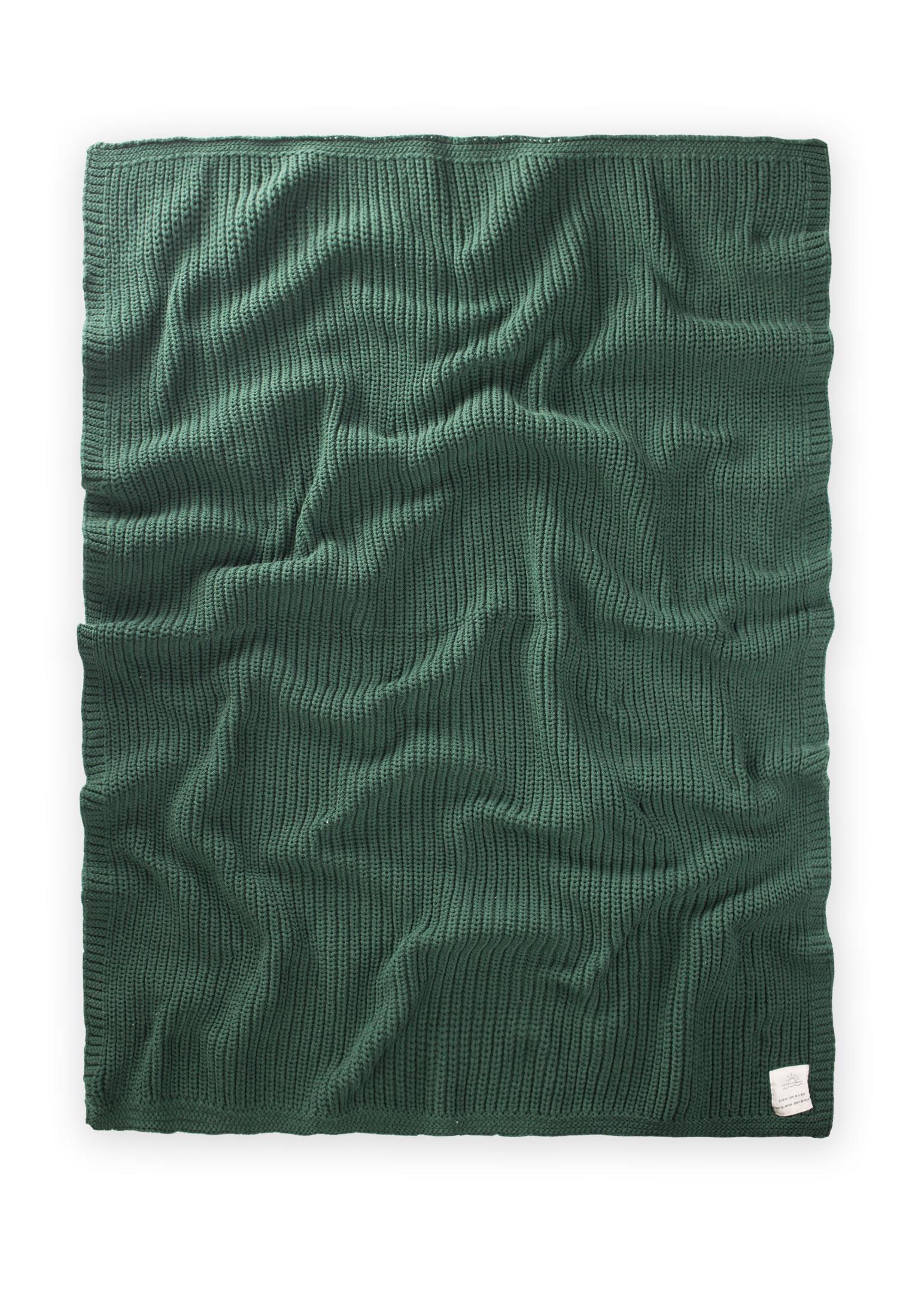 CigitSelanik Örgü Triko Battaniye 80X100 (+/-5 Cm ) YEŞİL