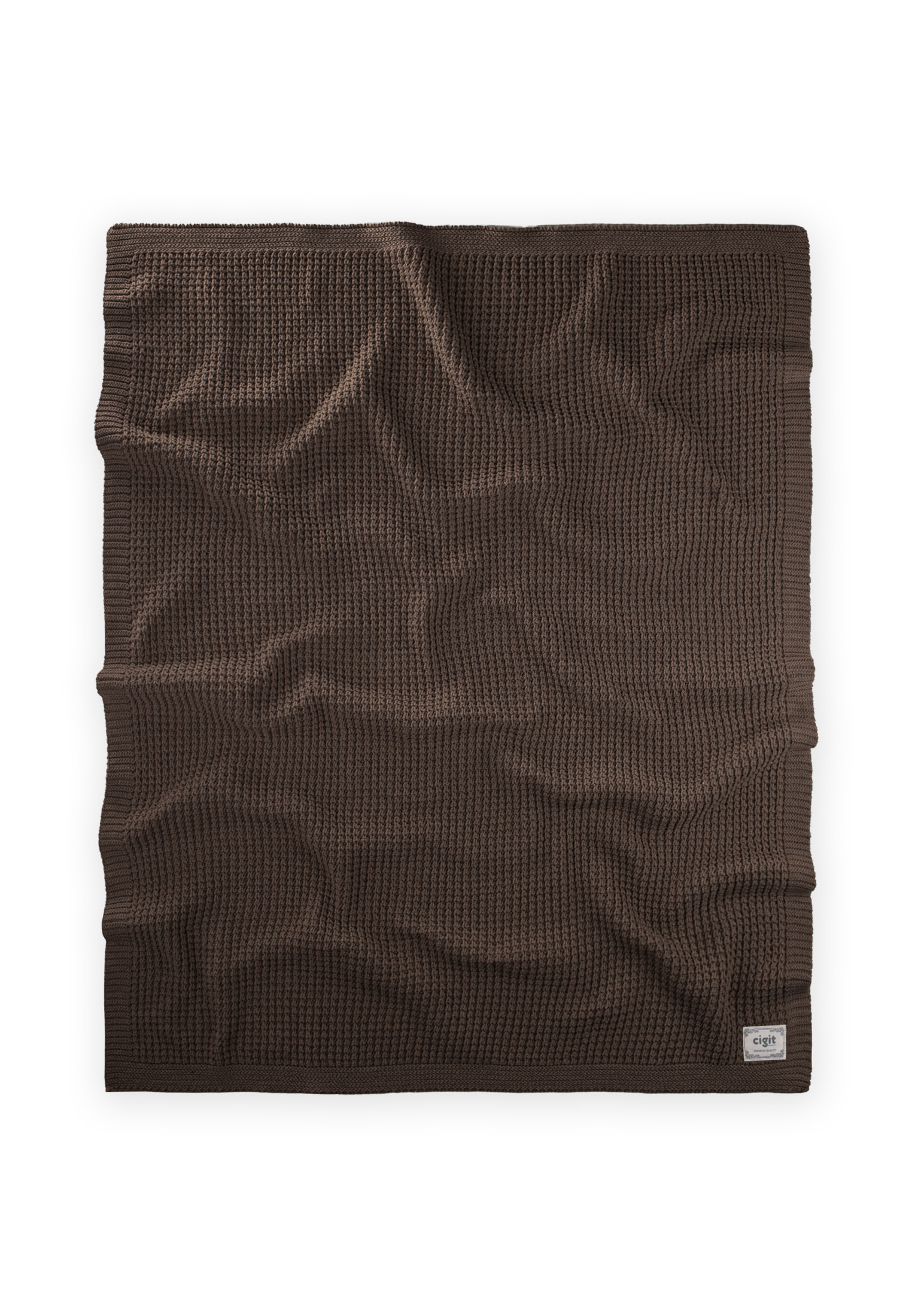 CigitSelanik Triko Battaniye 80X100 (+/-5 Cm ) KAHVE