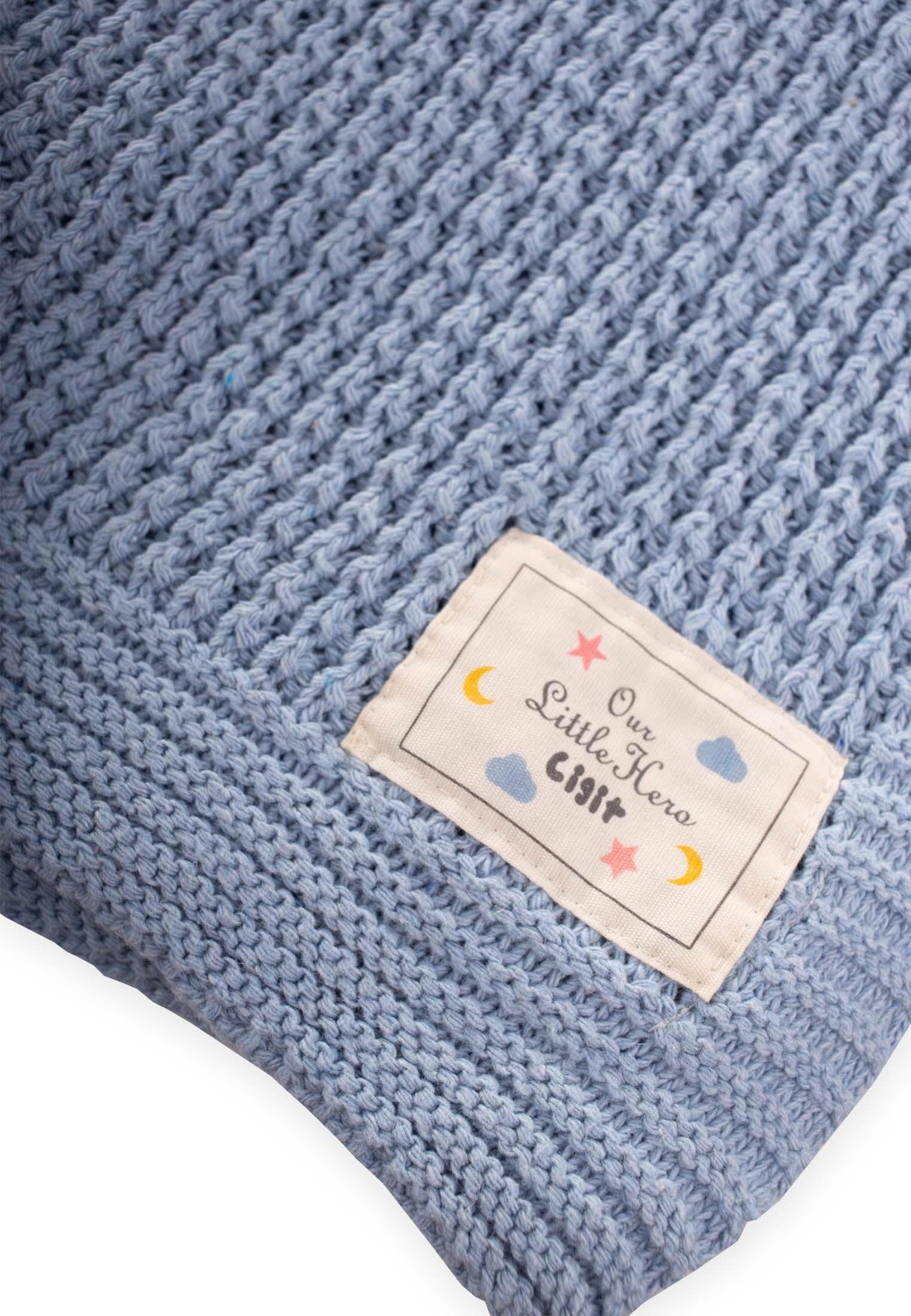 CigitSelanik Triko Battaniye 80X100 (+/-5 Cm ) A MAVİ