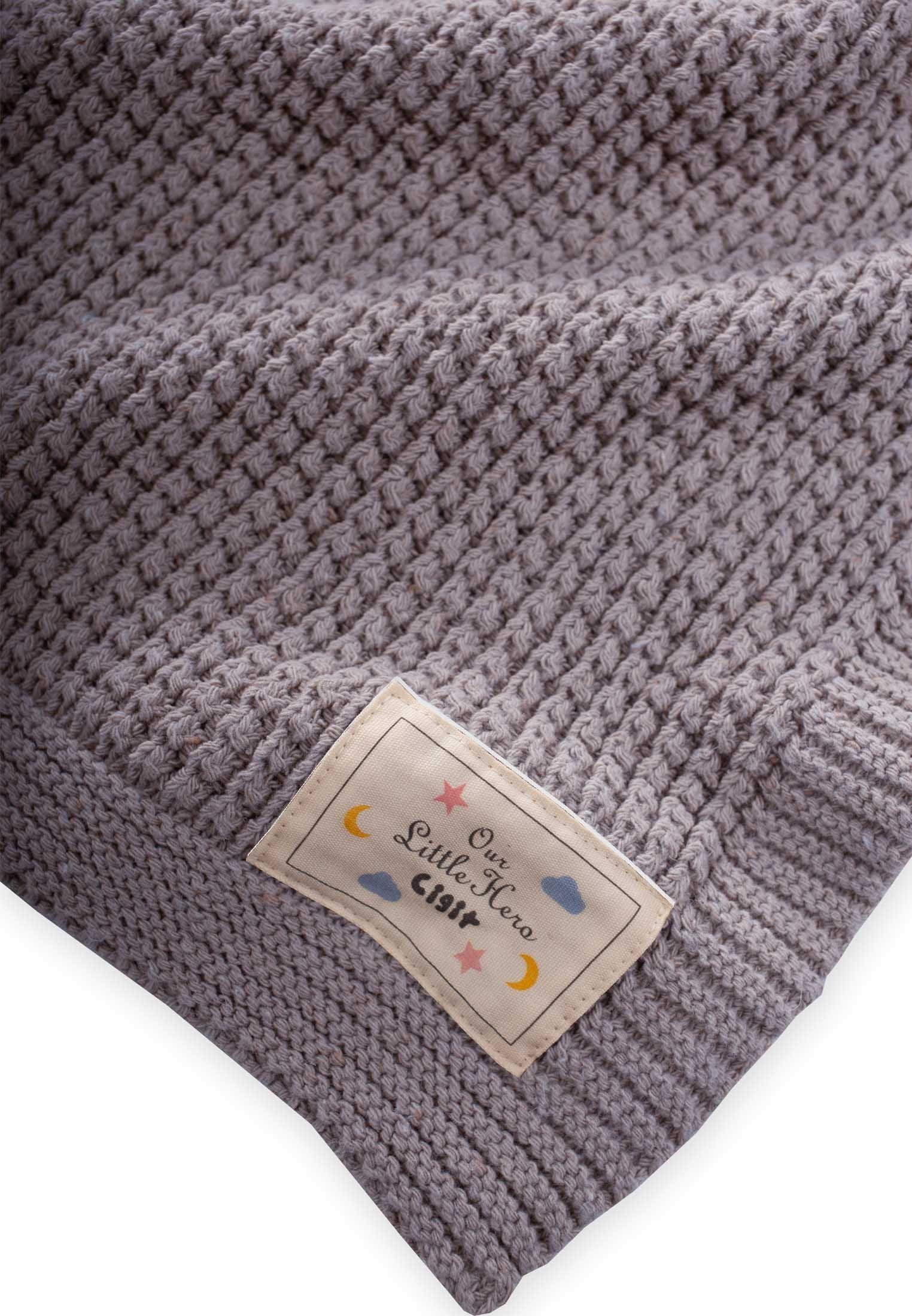 CigitSelanik Triko Battaniye 80X100 (+/-5 Cm ) A GRİ