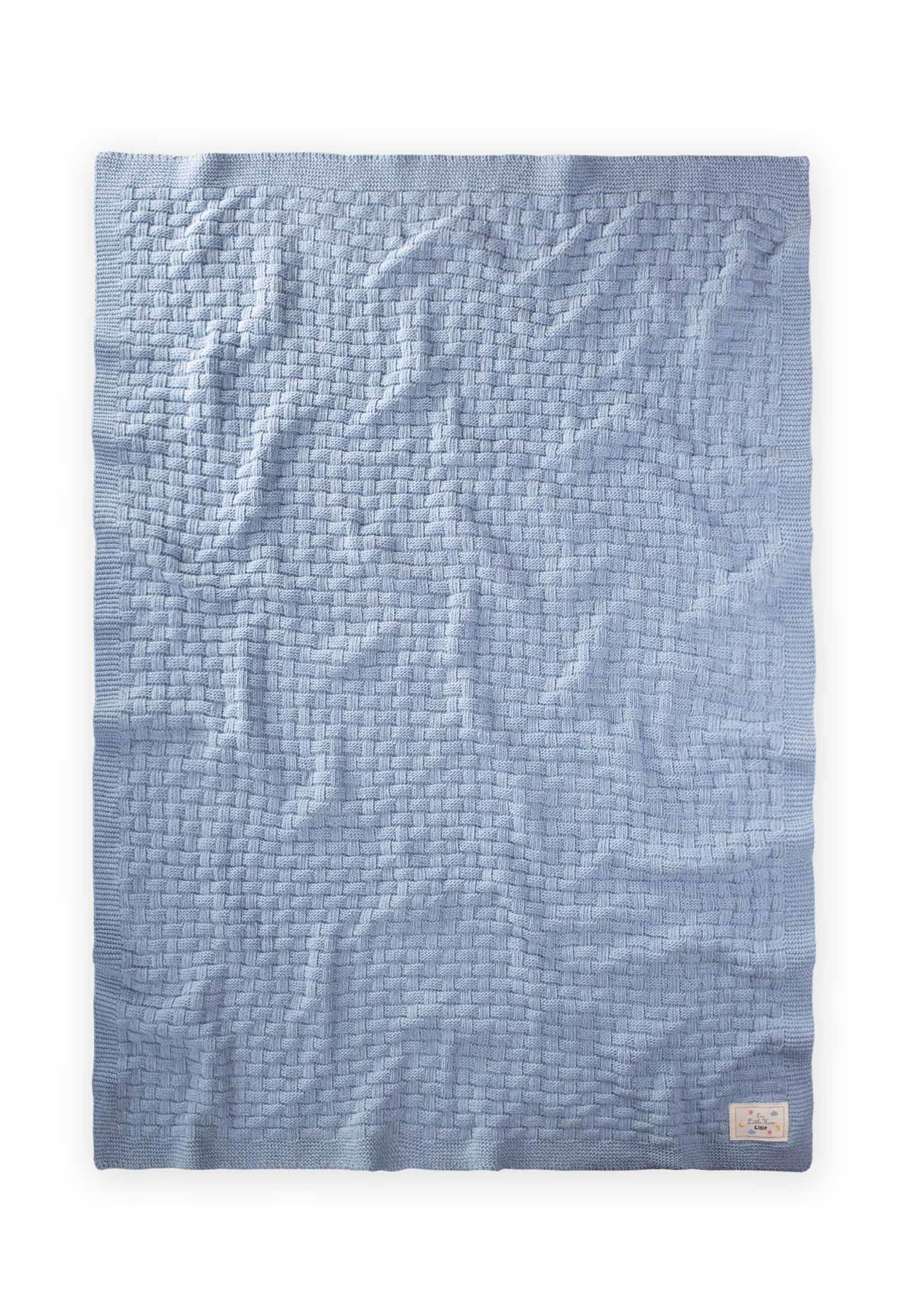 CigitRoma Desen Triko Battaniye 80X100Cm A MAVİ