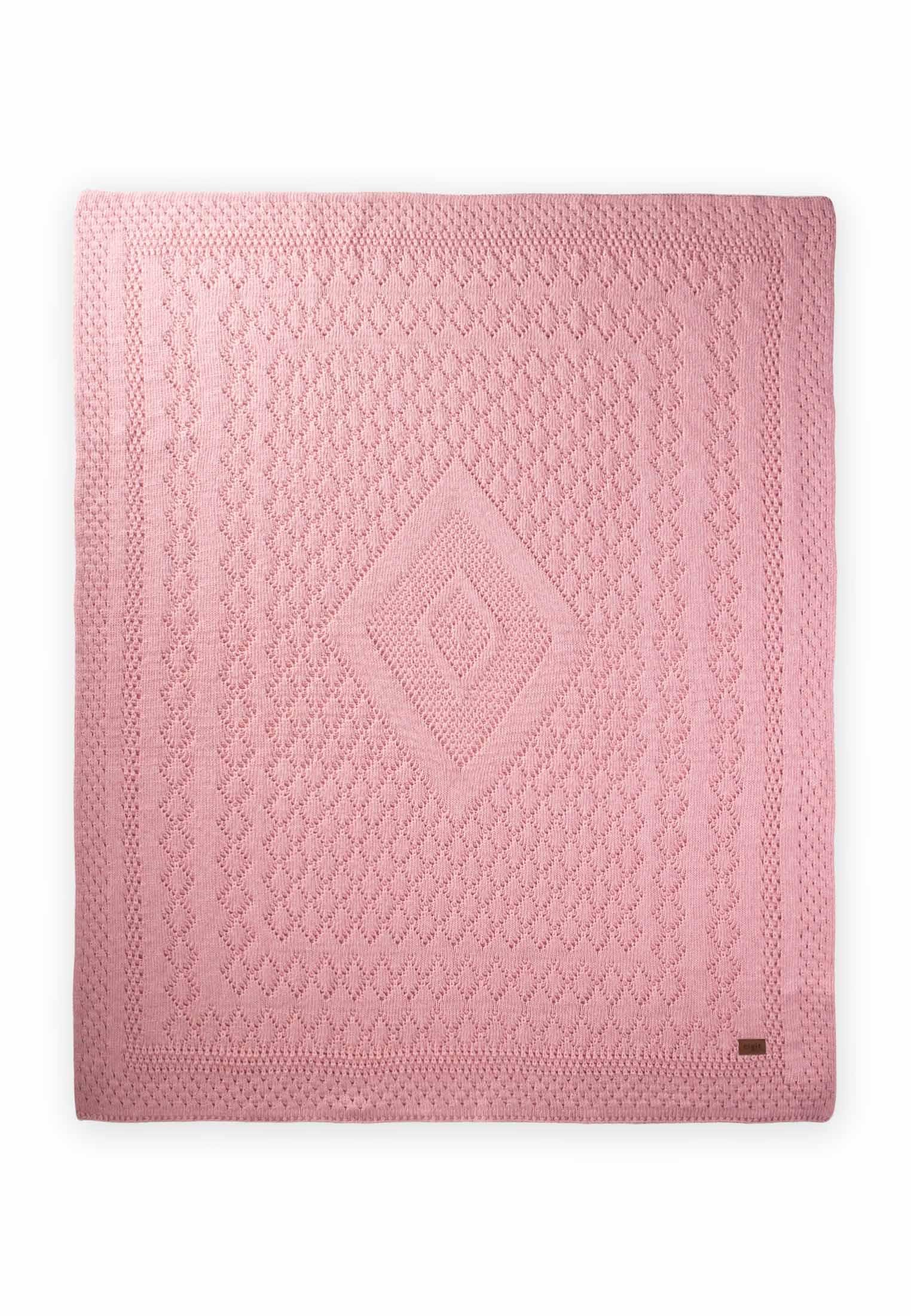CigitFloransa Model Kutulu Battaniye 80X100 Cm PEMBE