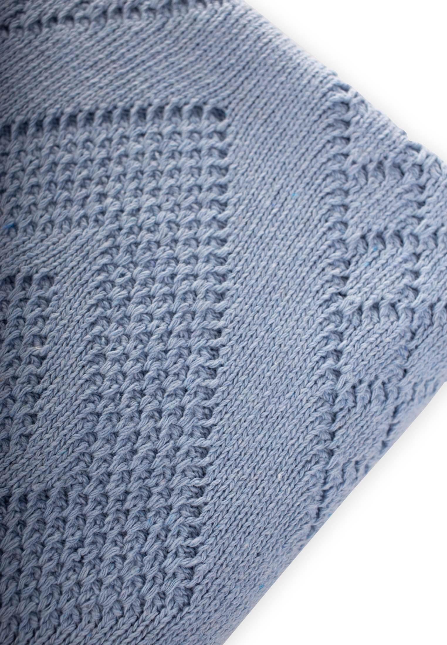 CigitFloransa Model Kutulu Battaniye 80X100 Cm A MAVİ