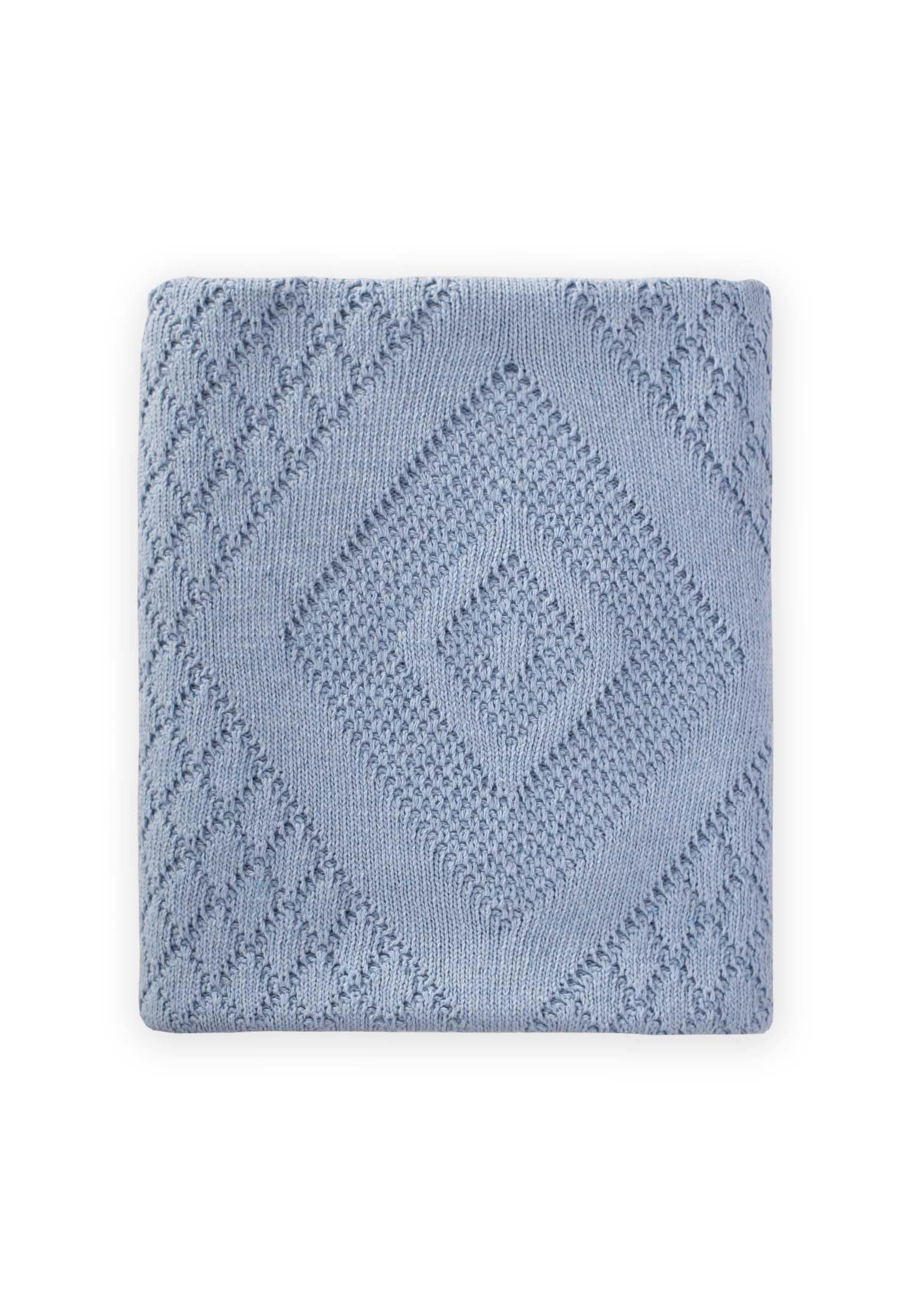 CigitFloransa Model Kutulu Battaniye 80X100 Cm A MAVİ