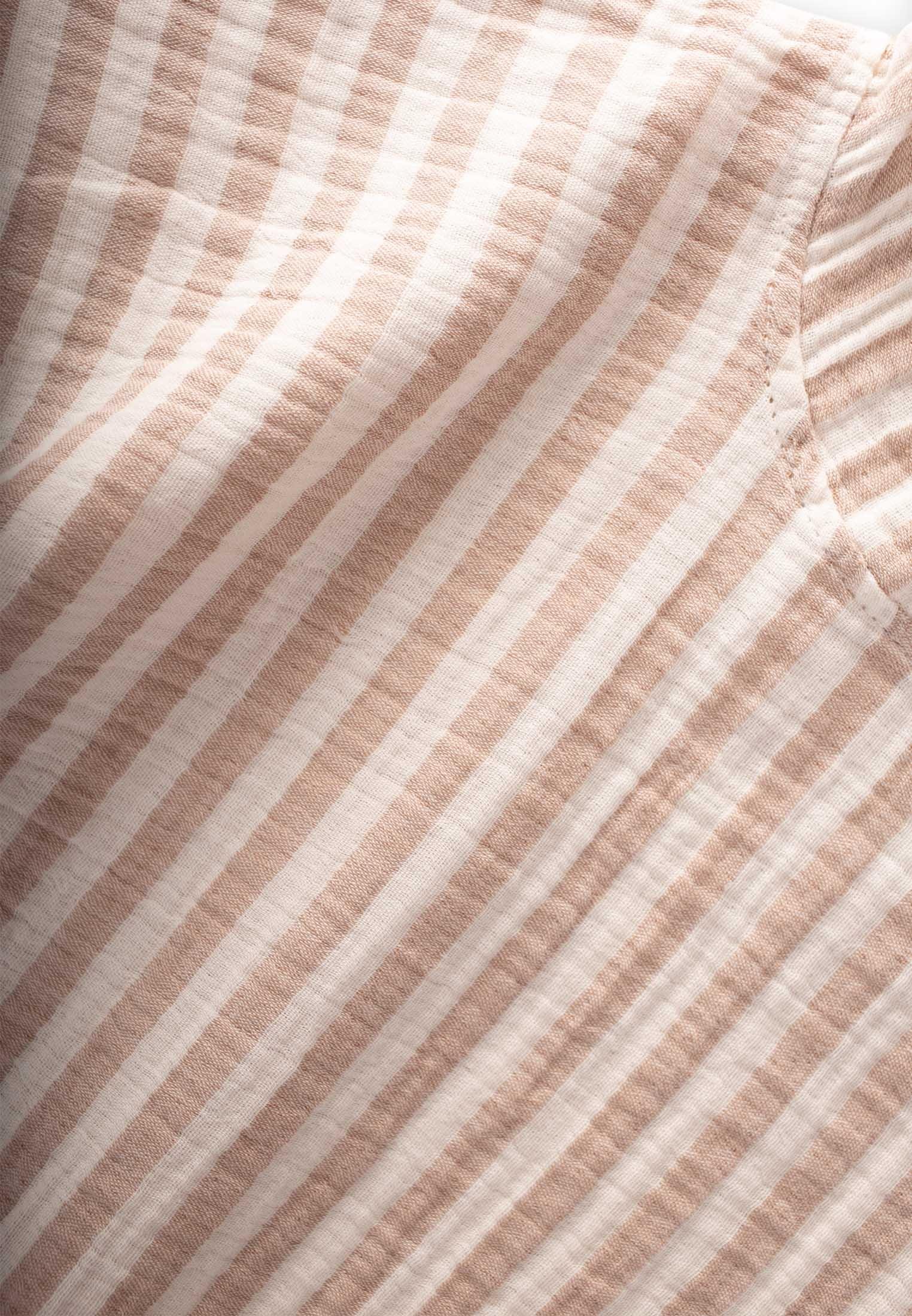 CigitMüslin Panço Standart KAHVE ÇİZGİLİ