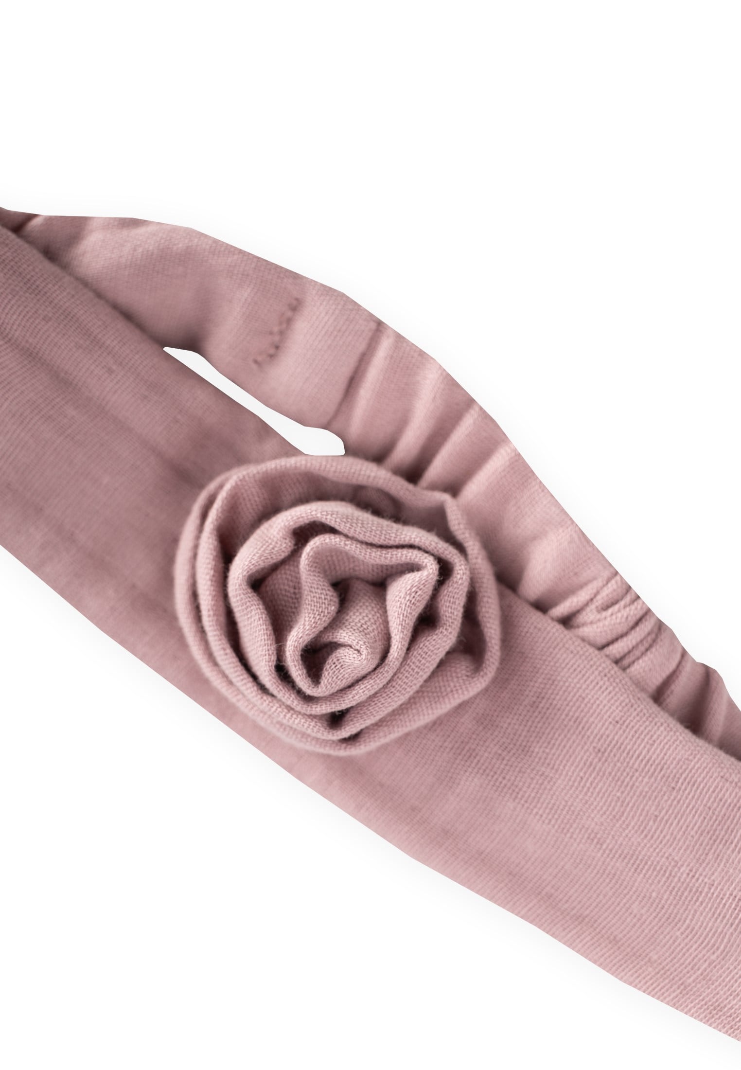CigitMüslin Gül Figürlü Lastik Bandana BAKIR