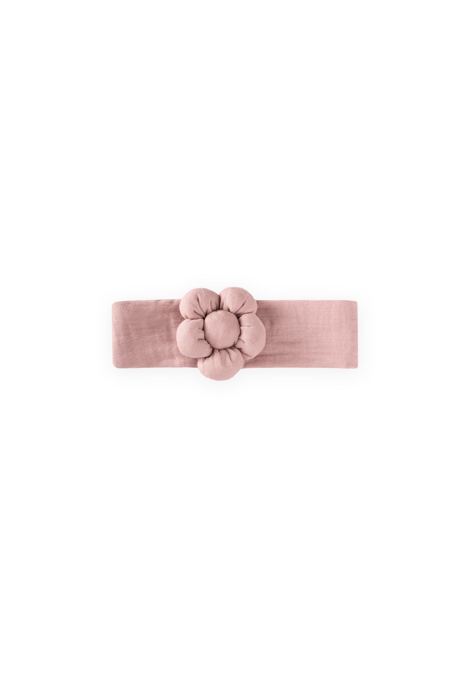 CigitMüslin Papatya Lastikli Bandana PUDRA PEMBE