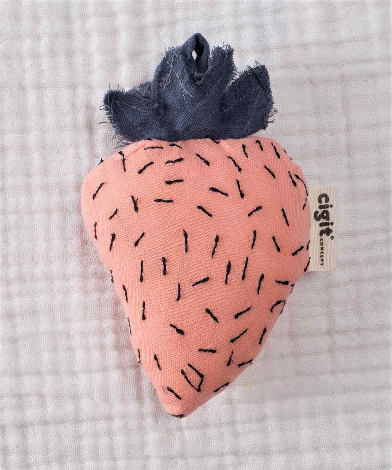 17175-777CigitÇilek Bez Oyuncak 10x8 cm Vizon