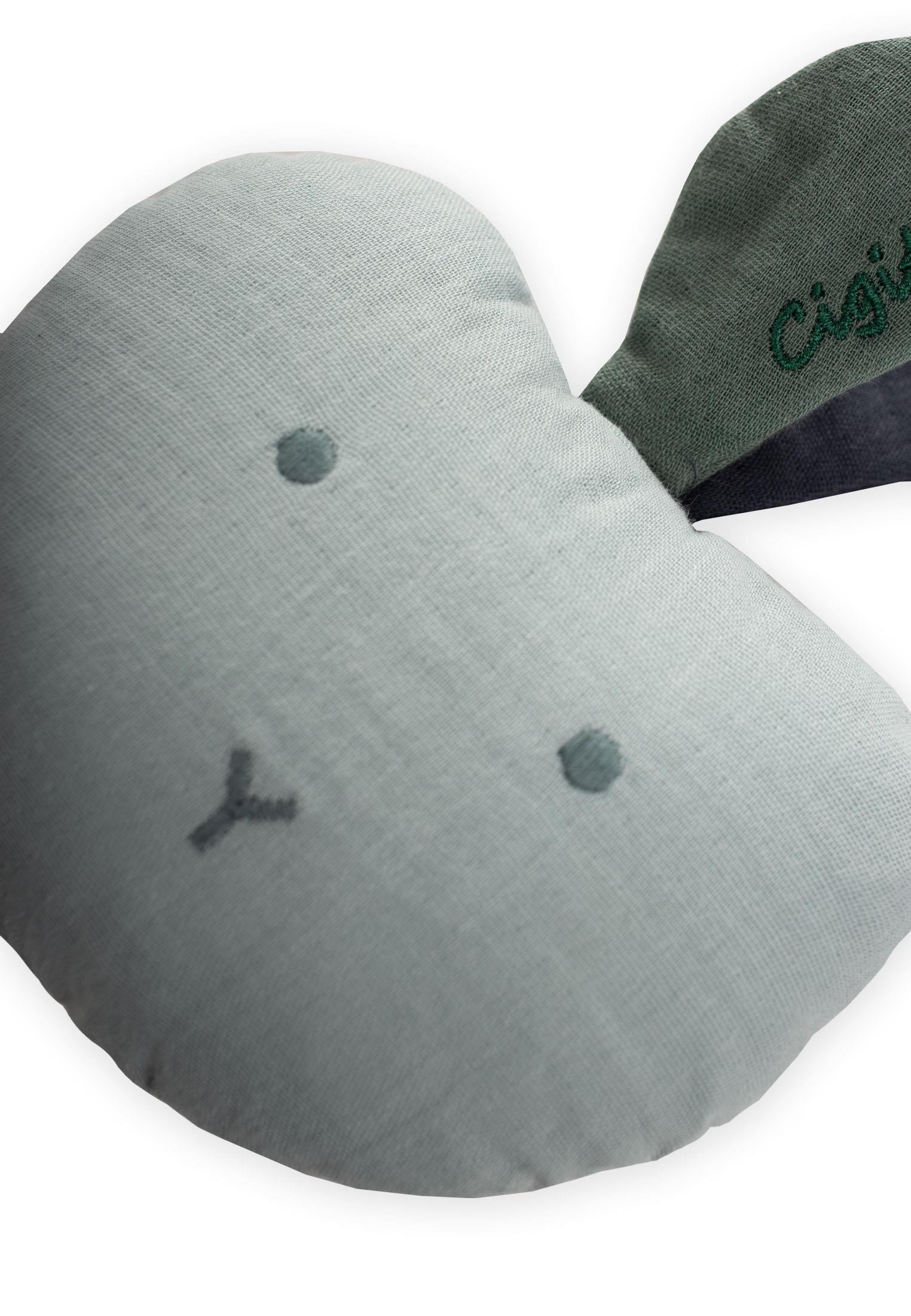 CigitMüslin Çıngıraklı Elma Oyuncak MİNT YEŞİLİ