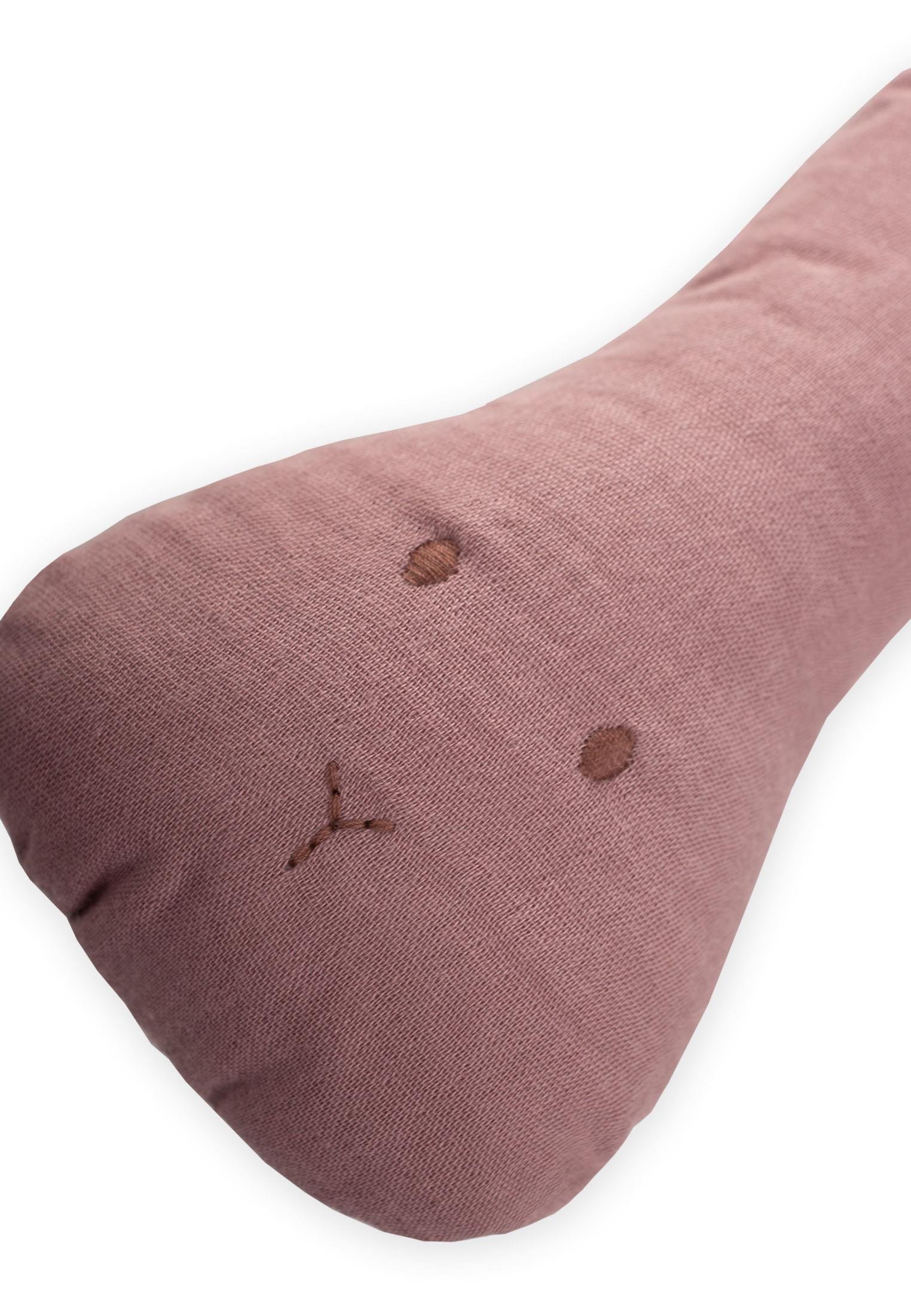 CigitMüslin Çıngıraklı Armut Oyuncak GÜL KURUSU