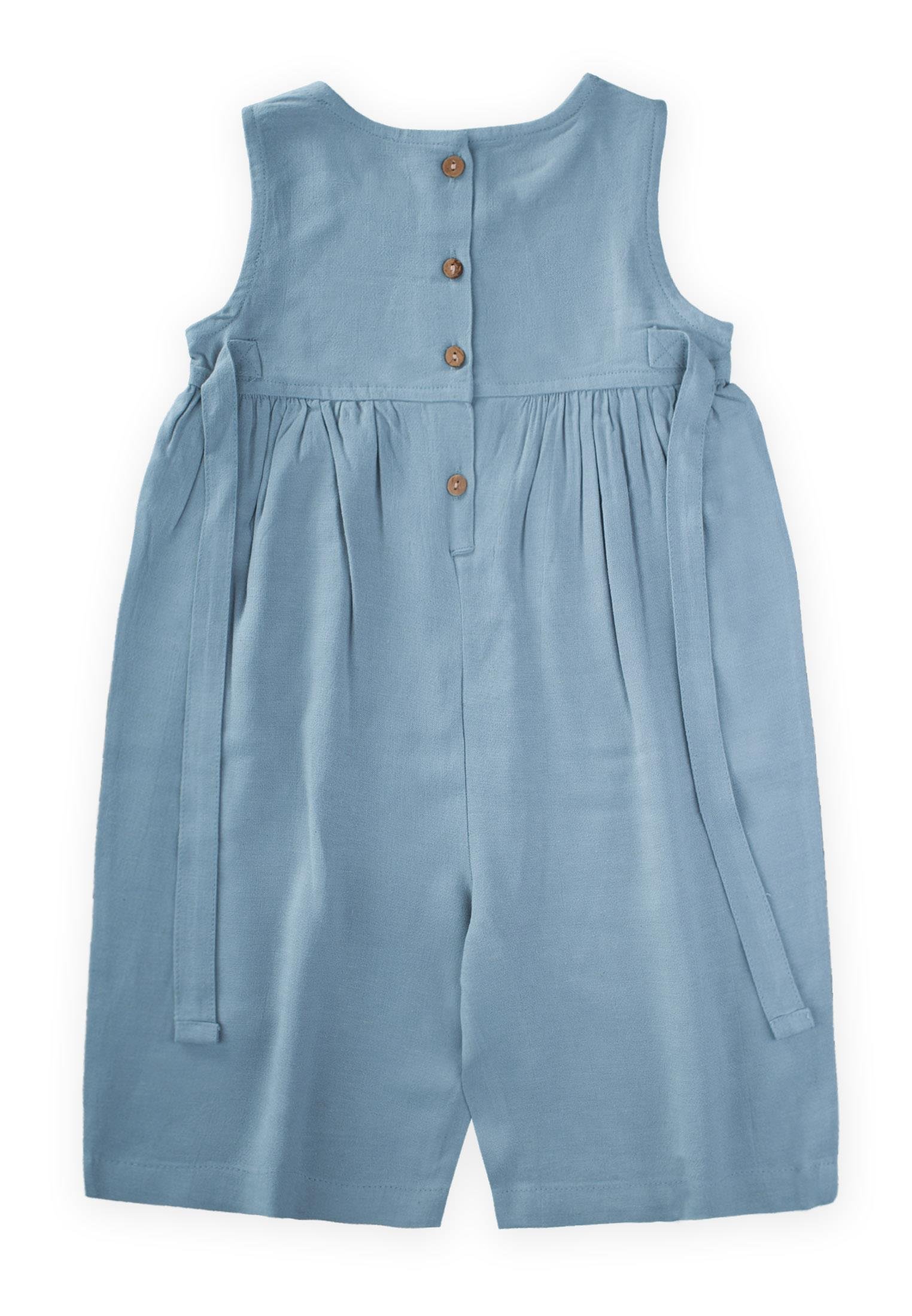 CigitKolsuz Bağcıklı Tulum 2-7 Yaş MAVİ