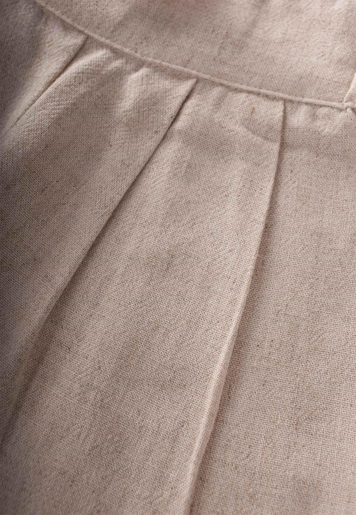 CigitPileli Bol Pantolon 2-7 Yaş NATUREL