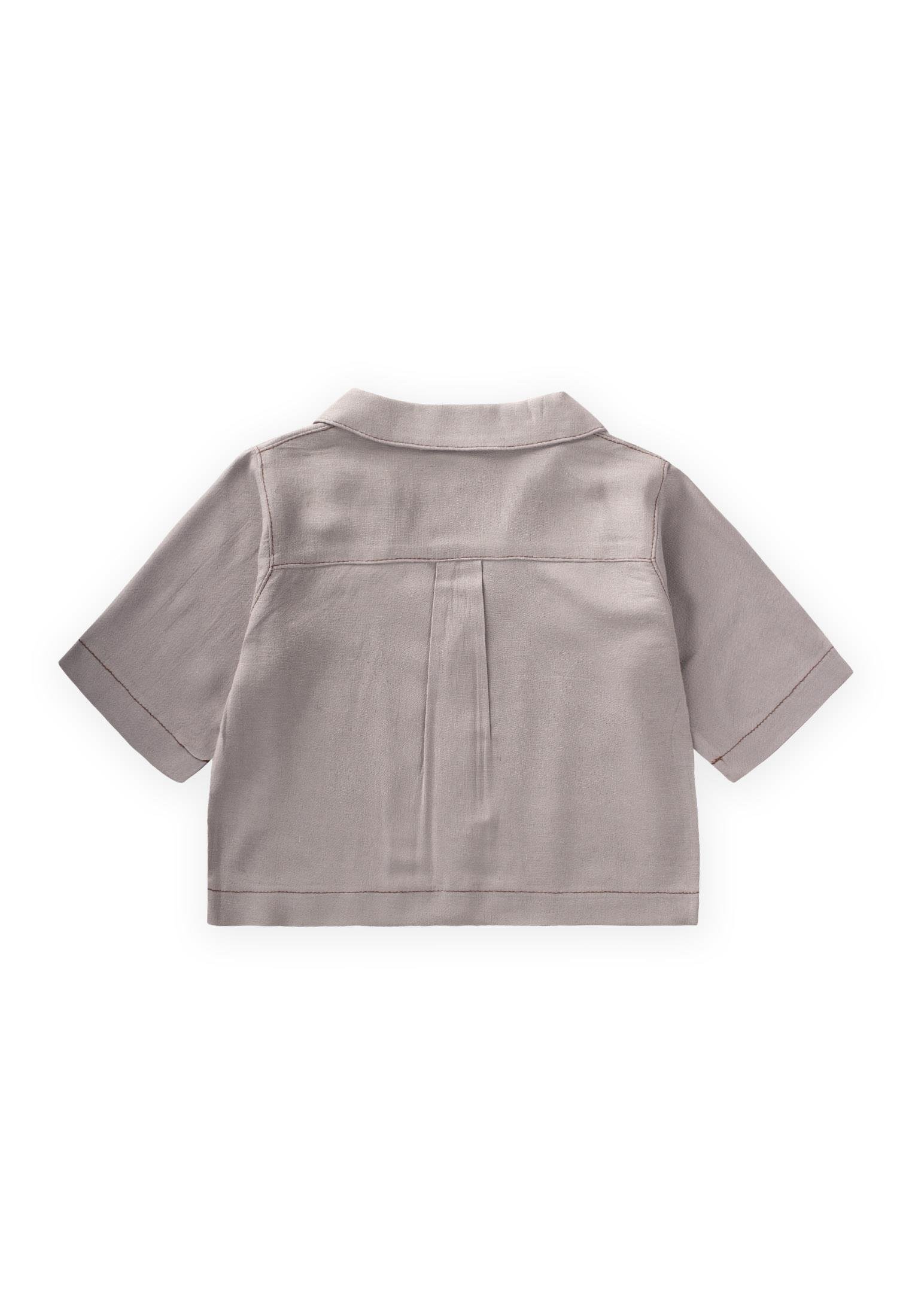 CigitKeten Kalın Taba Dikişli Ceket 2-7 Yaş A GRİ